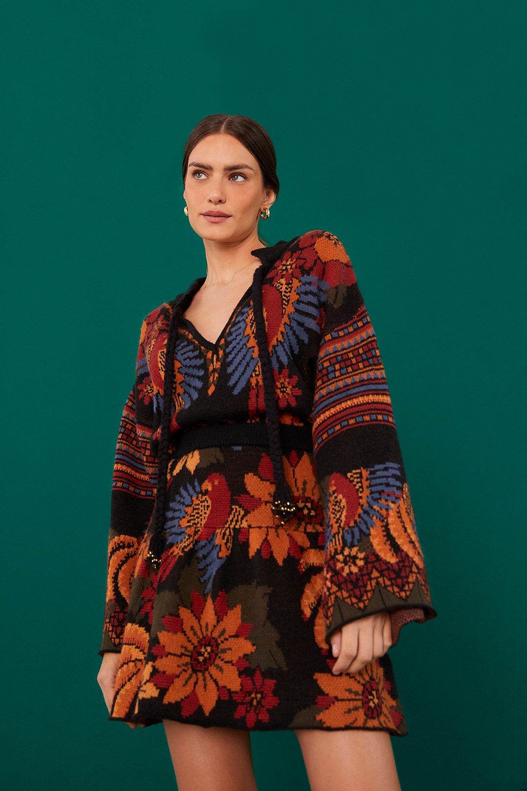 Farm Rio Macaw Ballet Ainika Sweater Skirt