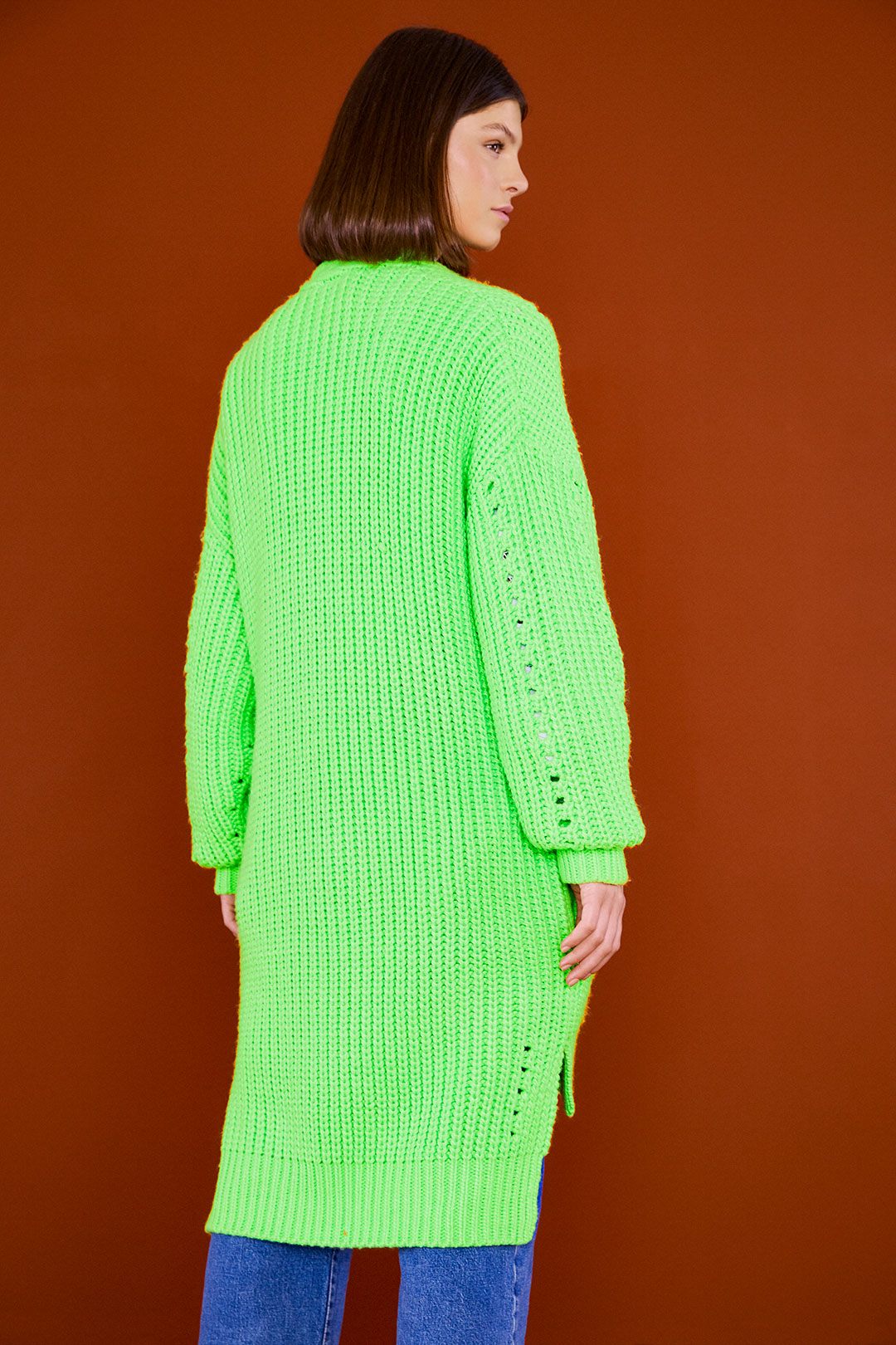 Farm Rio Lime Green Cardigan