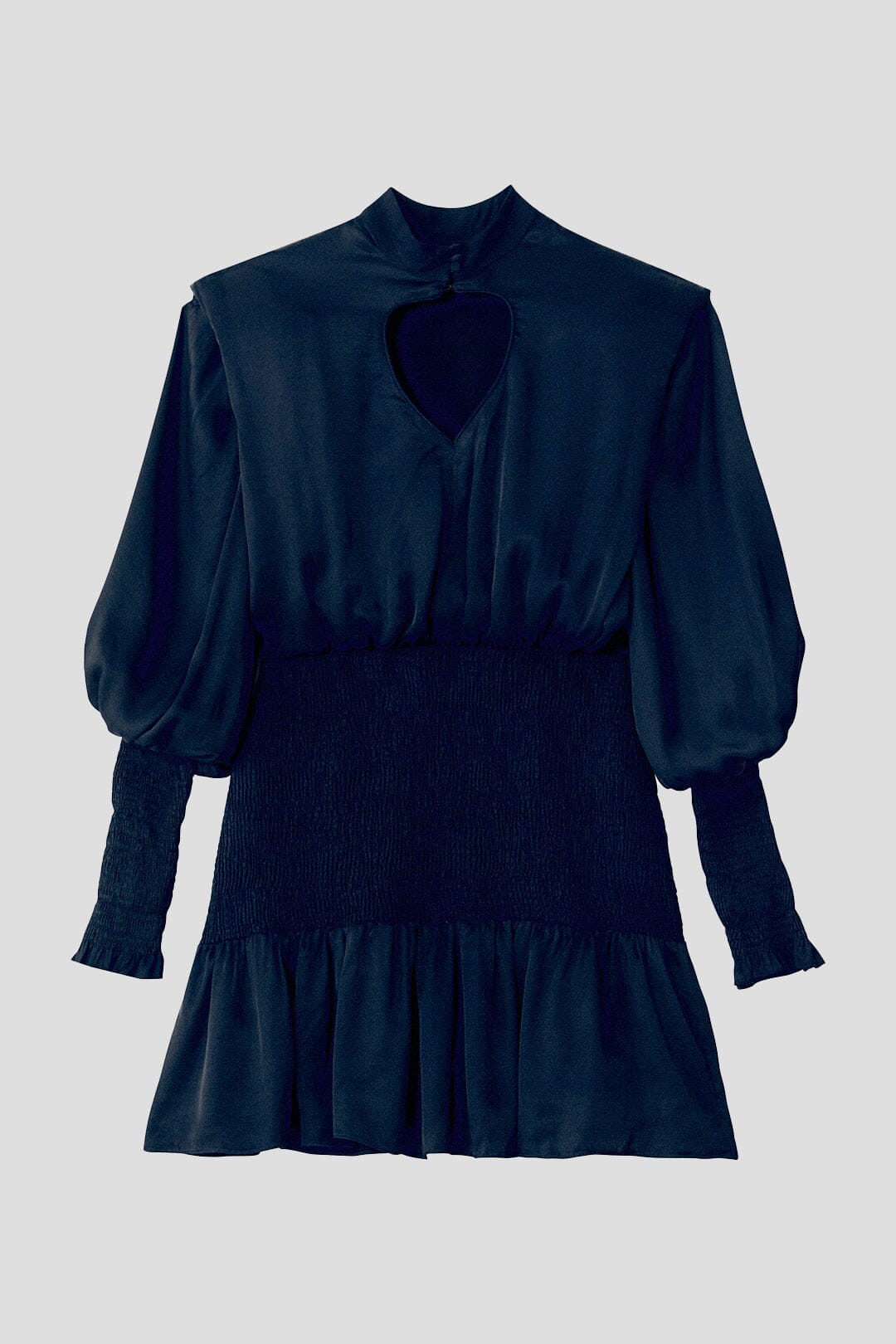 Farm Rio Black Heart Neckline Mini Dress