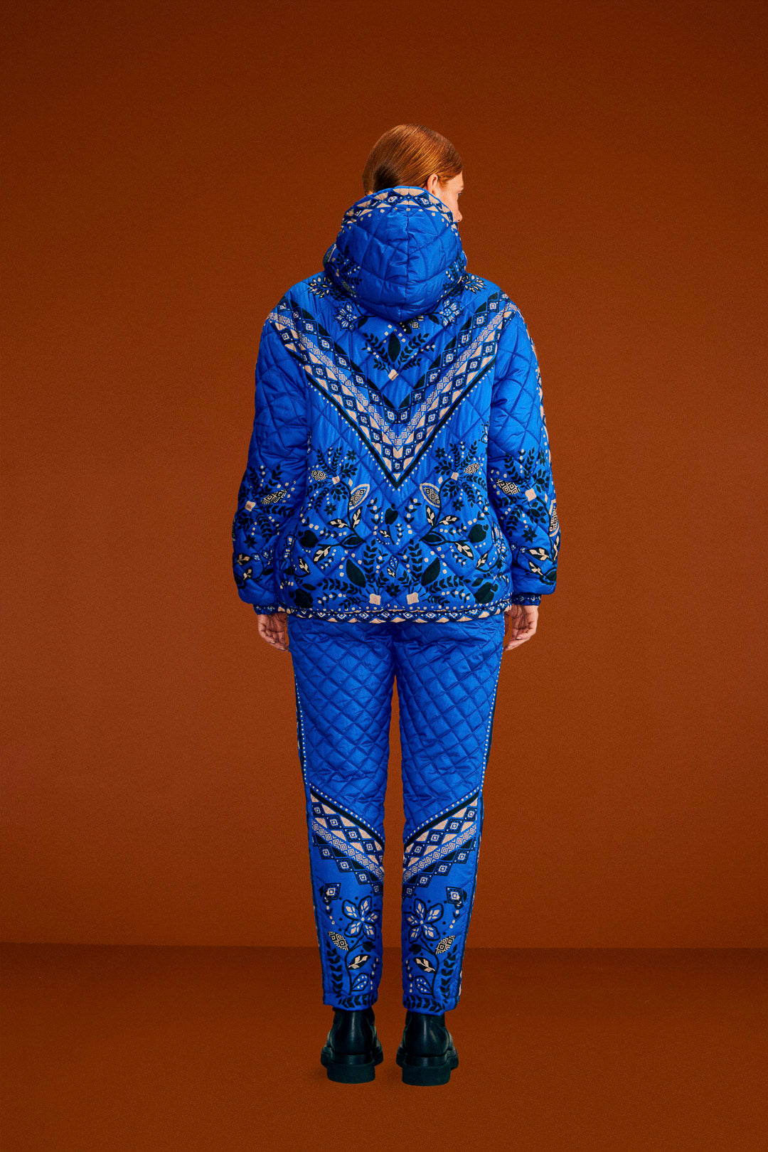 Farm Rio BlackMacaw Forest Reversible Puffer Jacket