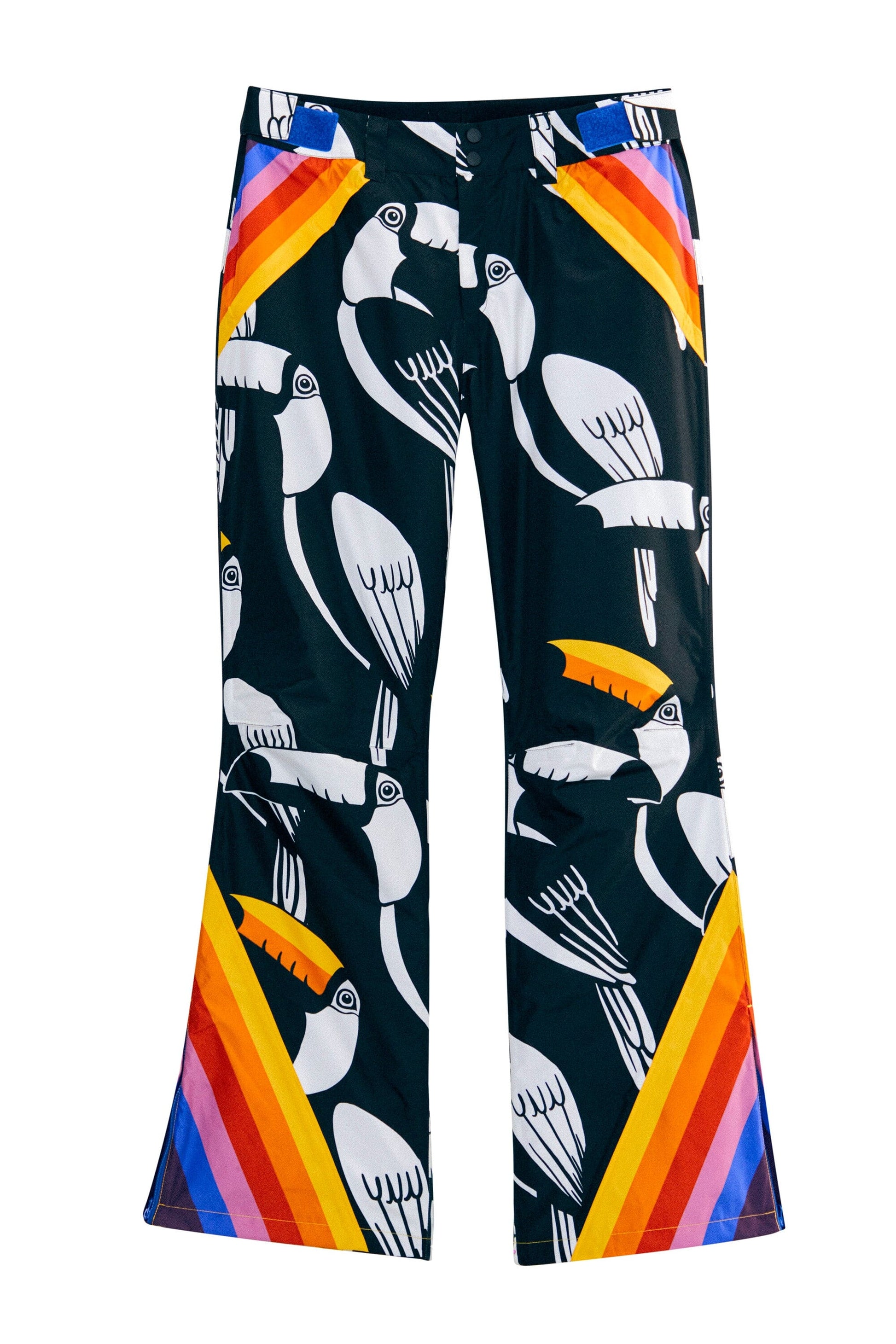 Farm Rio Black Graphic Toucans Ski Pants