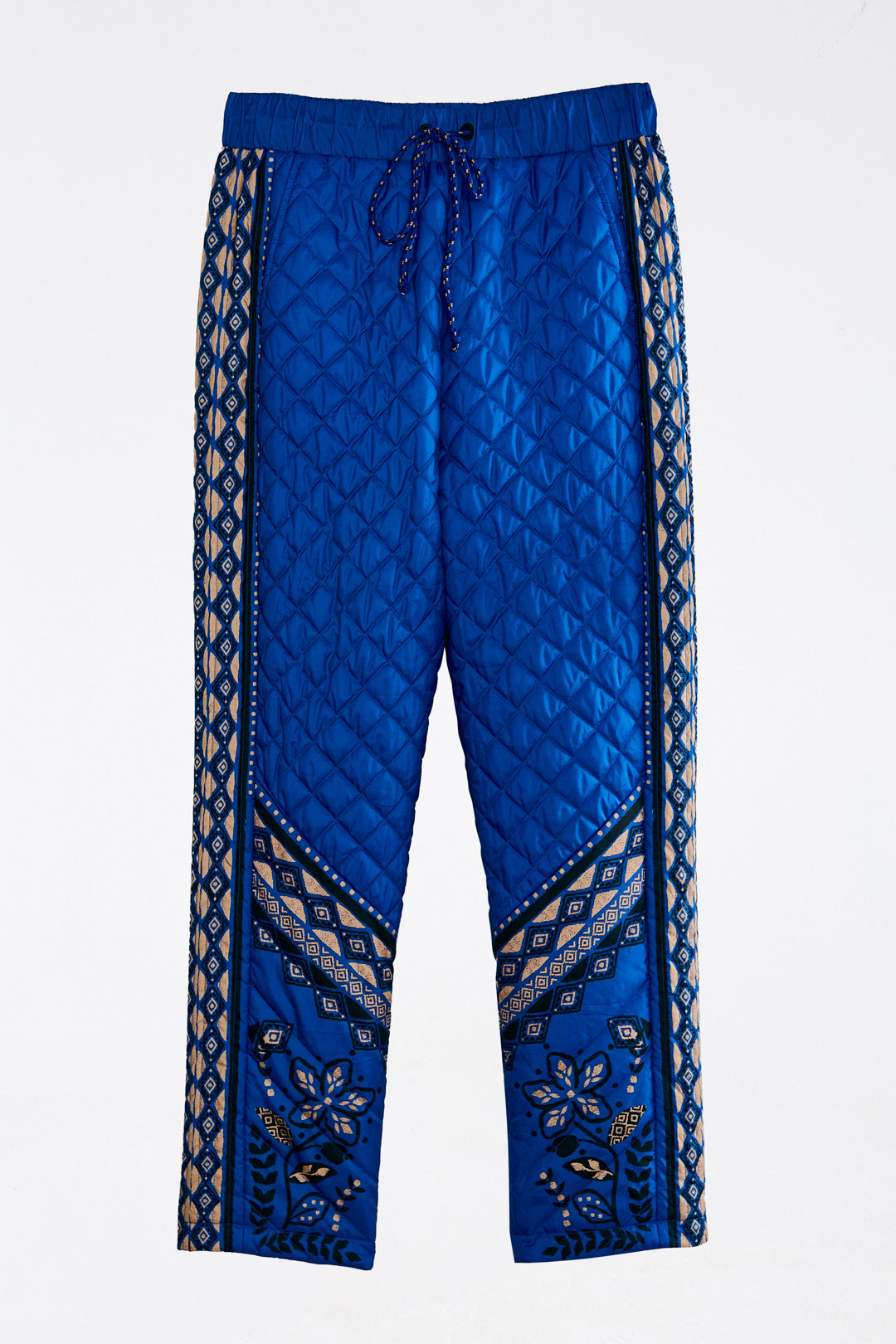 Farm Rio Black Macaw Forest Quilted Pants
