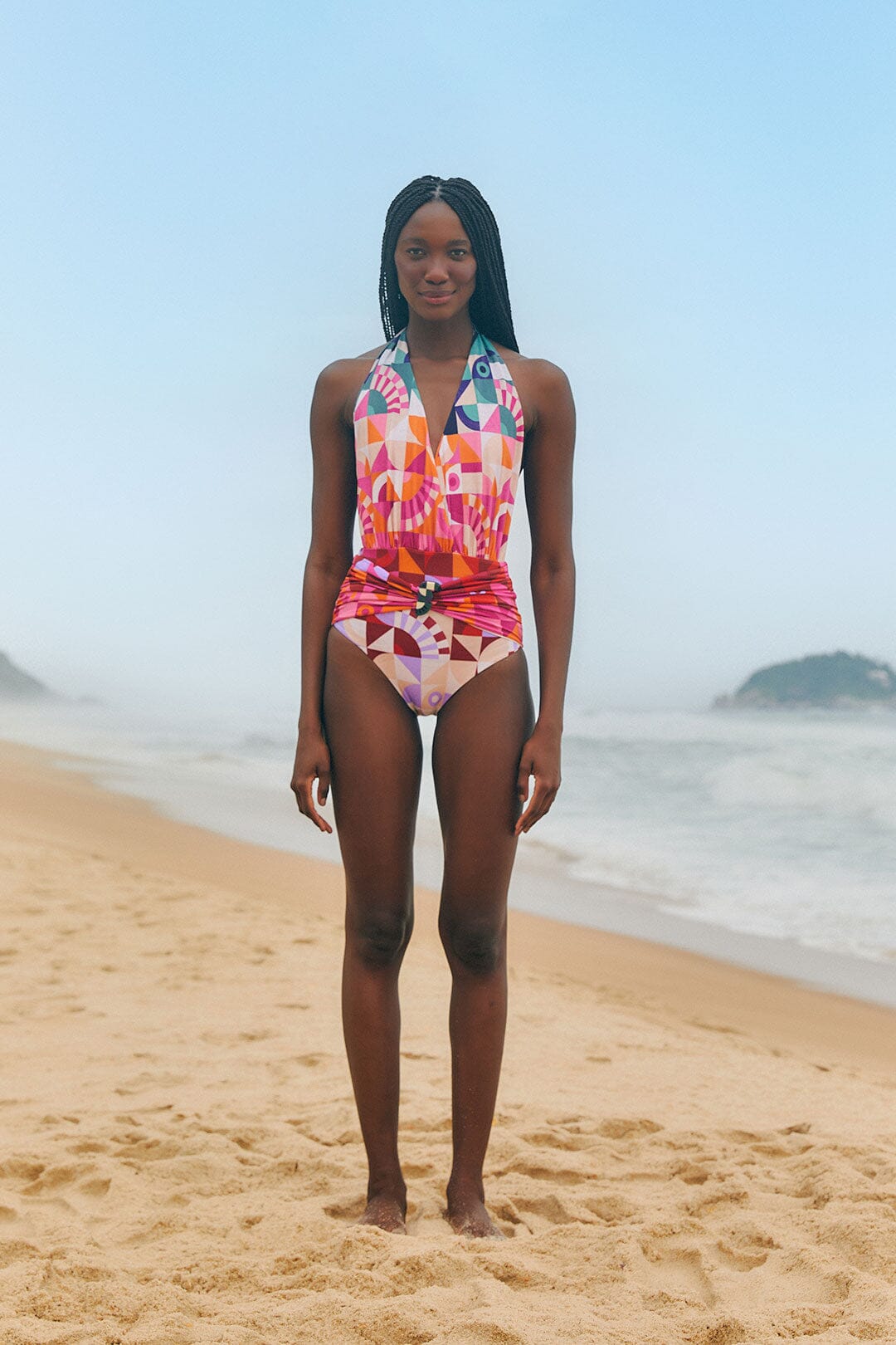 Farm Rio Ombre Graphic Toucans One Piece Swimsuit