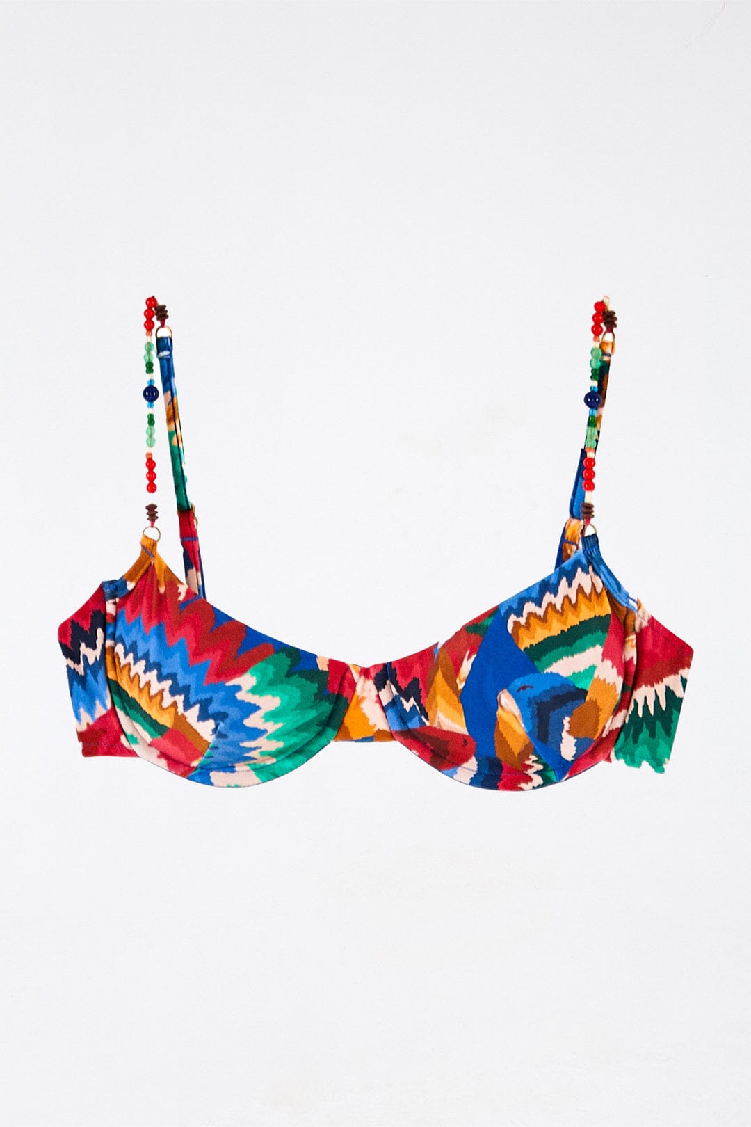 Farm Rio Chevron Toucans Bikini Top