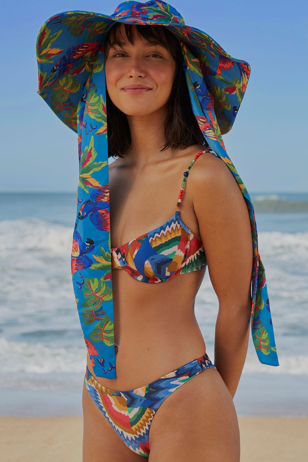 Farm Rio Chevron Toucans Bikini Bottom