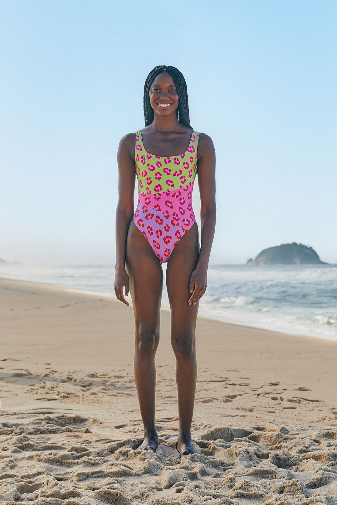 Farm Rio Maxi Leopard Patch One Piece Swimsuit