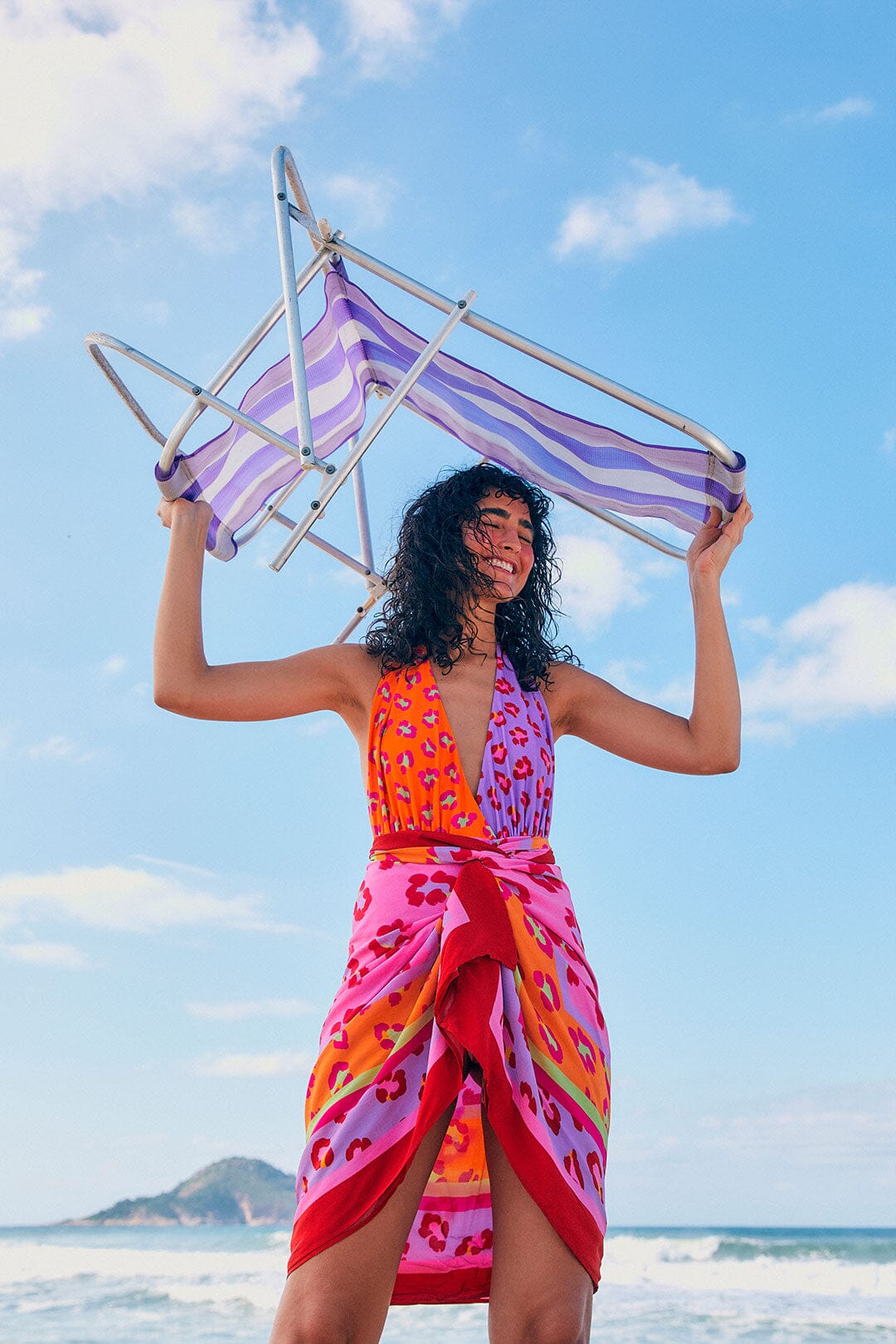 Farm Rio Maxi Leopard Patch Sarong