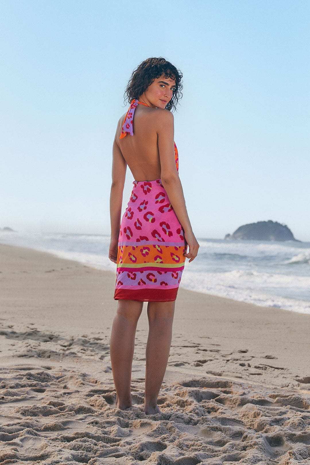 Farm Rio Maxi Leopard Patch Sarong