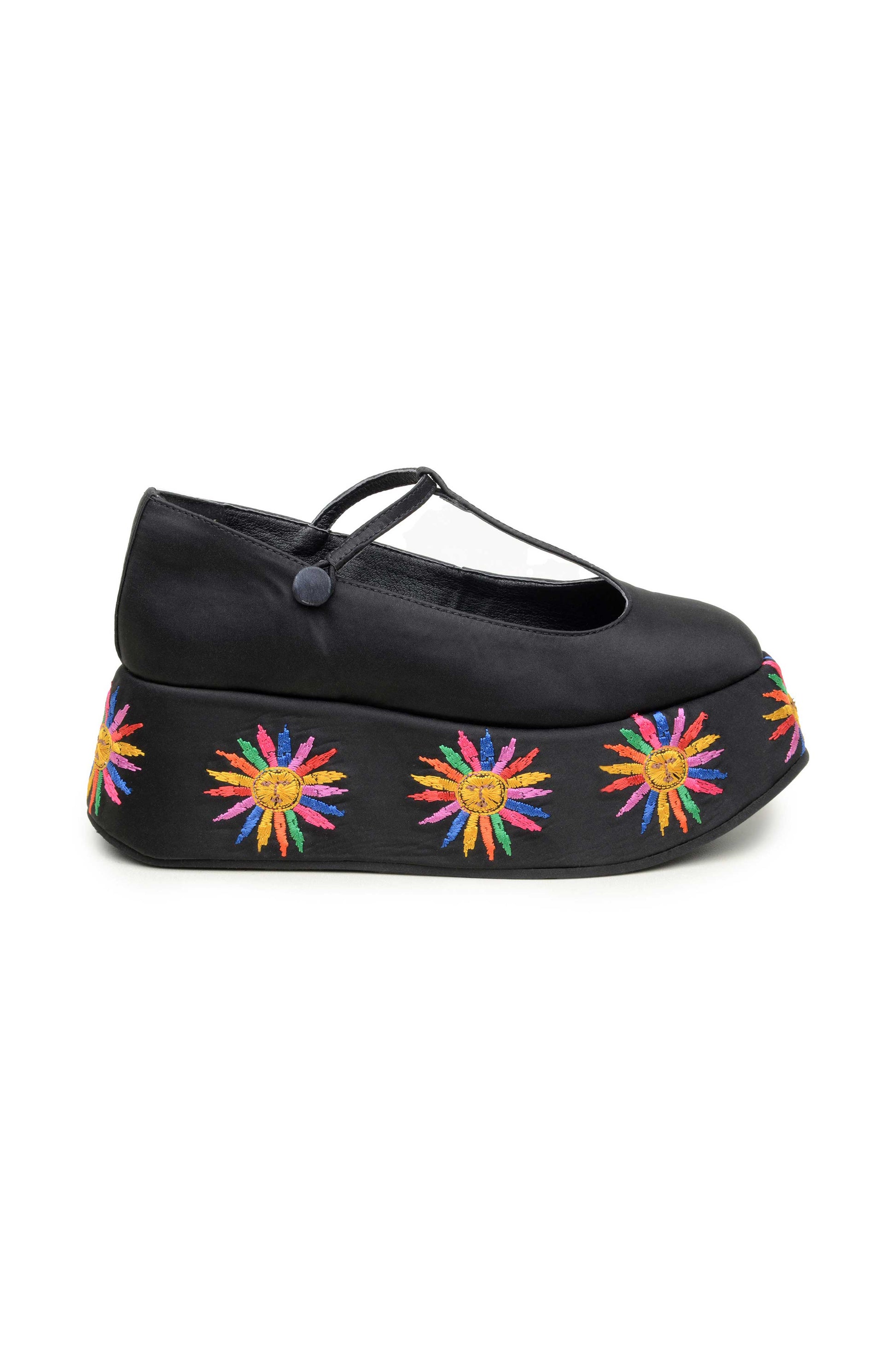  Black Platform Ballerina Mary Jane