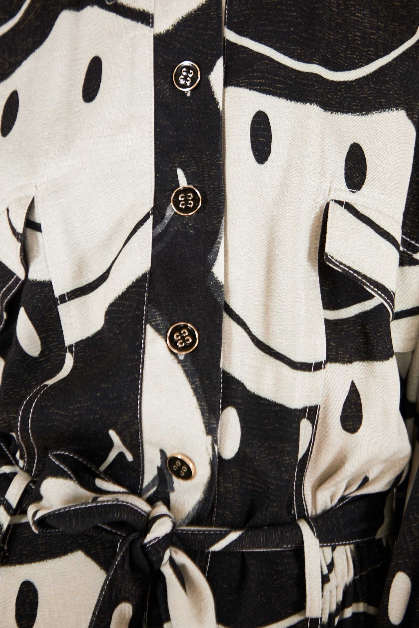 Farm Rio Black & White Smiley® Jumpsuit