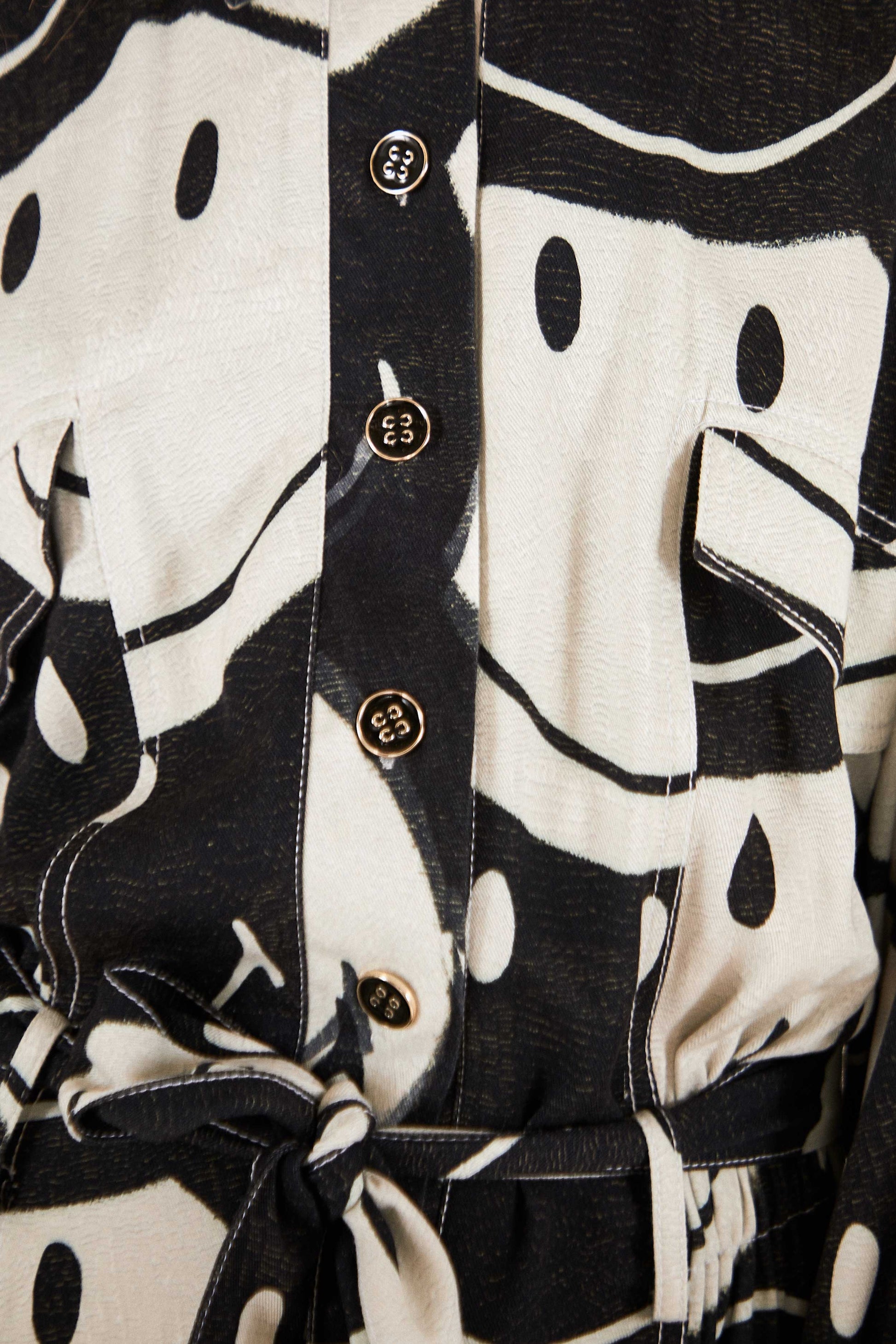 Farm Rio Black & White Smiley® Jumpsuit