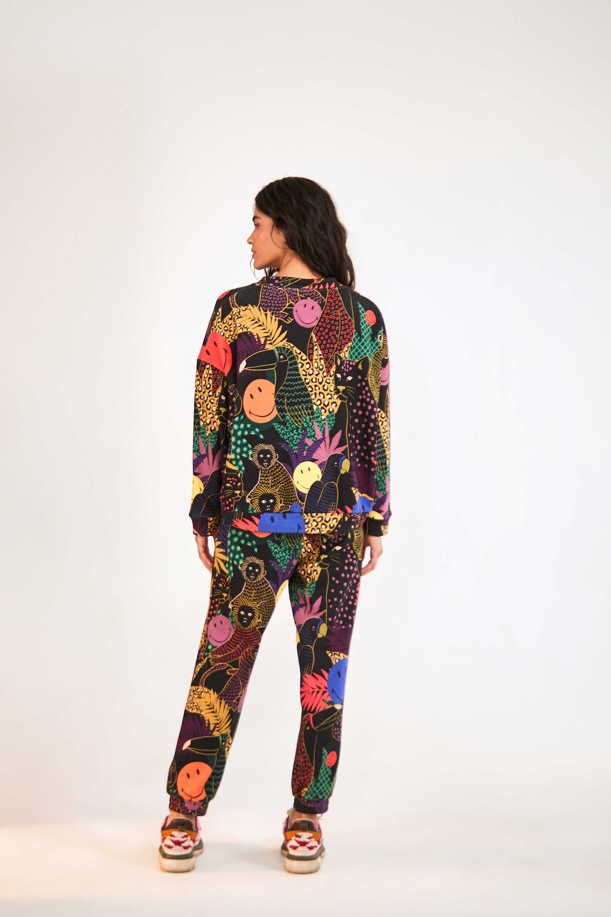 Farm Rio Pop Jungle Smiley® Sweatshirt