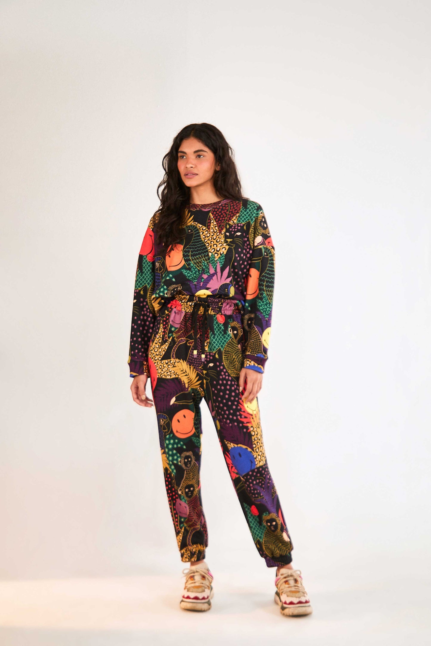Farm Rio Pop Jungle Smiley® Sweatpants