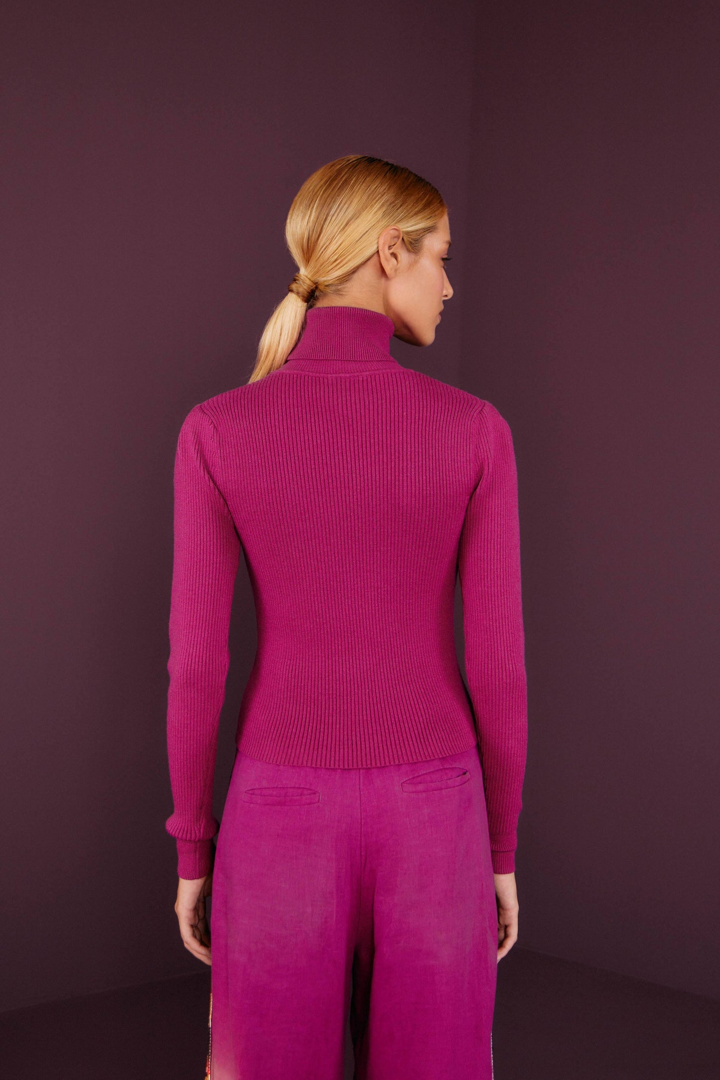 Farm Rio PINK KNIT BLOUSE