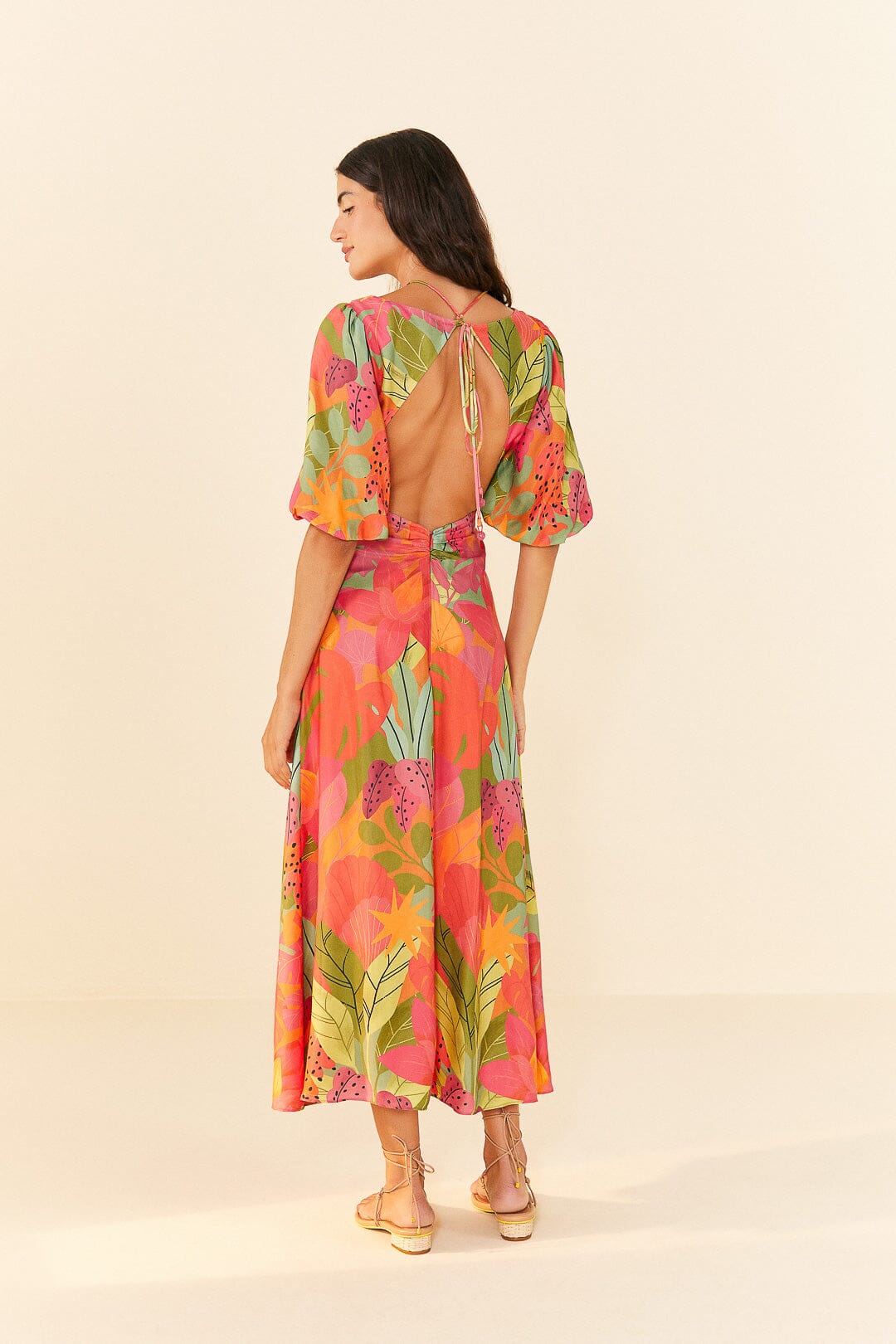Farm Rio Sweet Forest Lenzing™ Ecovero™ Viscose Midi Dress