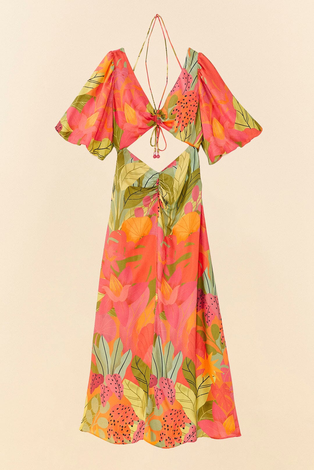 Farm Rio Sweet Forest Lenzing™ Ecovero™ Viscose Midi Dress
