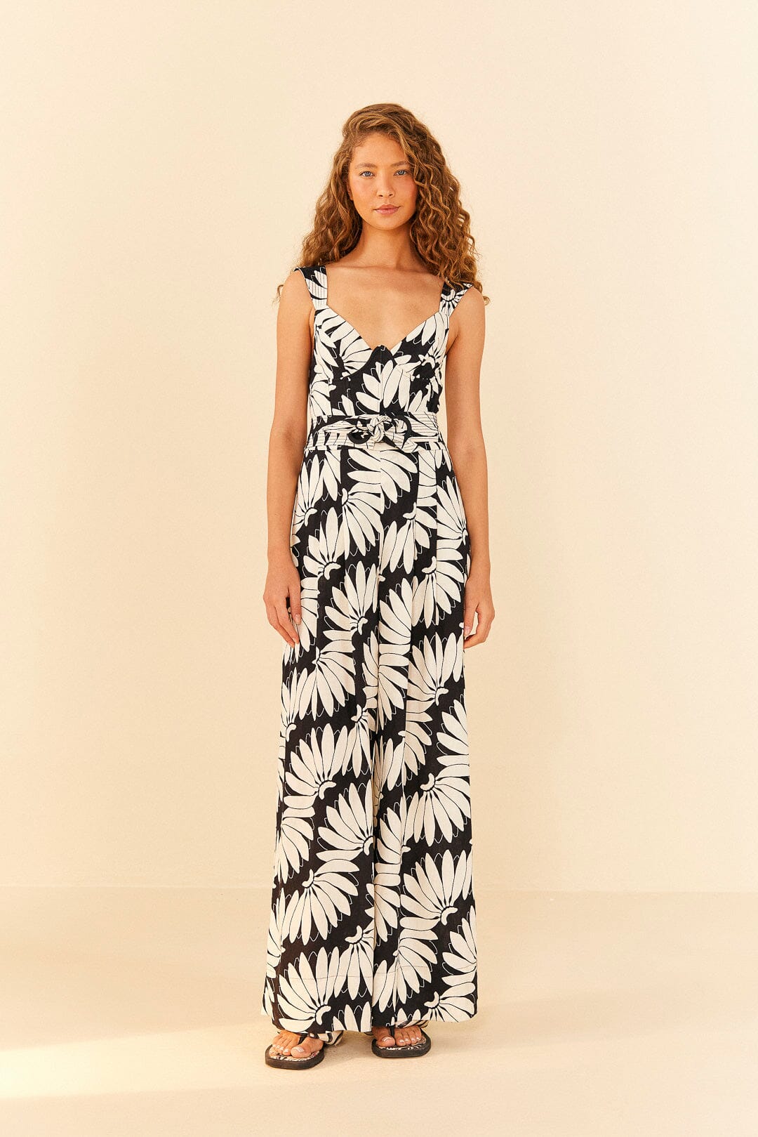 Farm Rio Black Copacabana Jumpsuit
