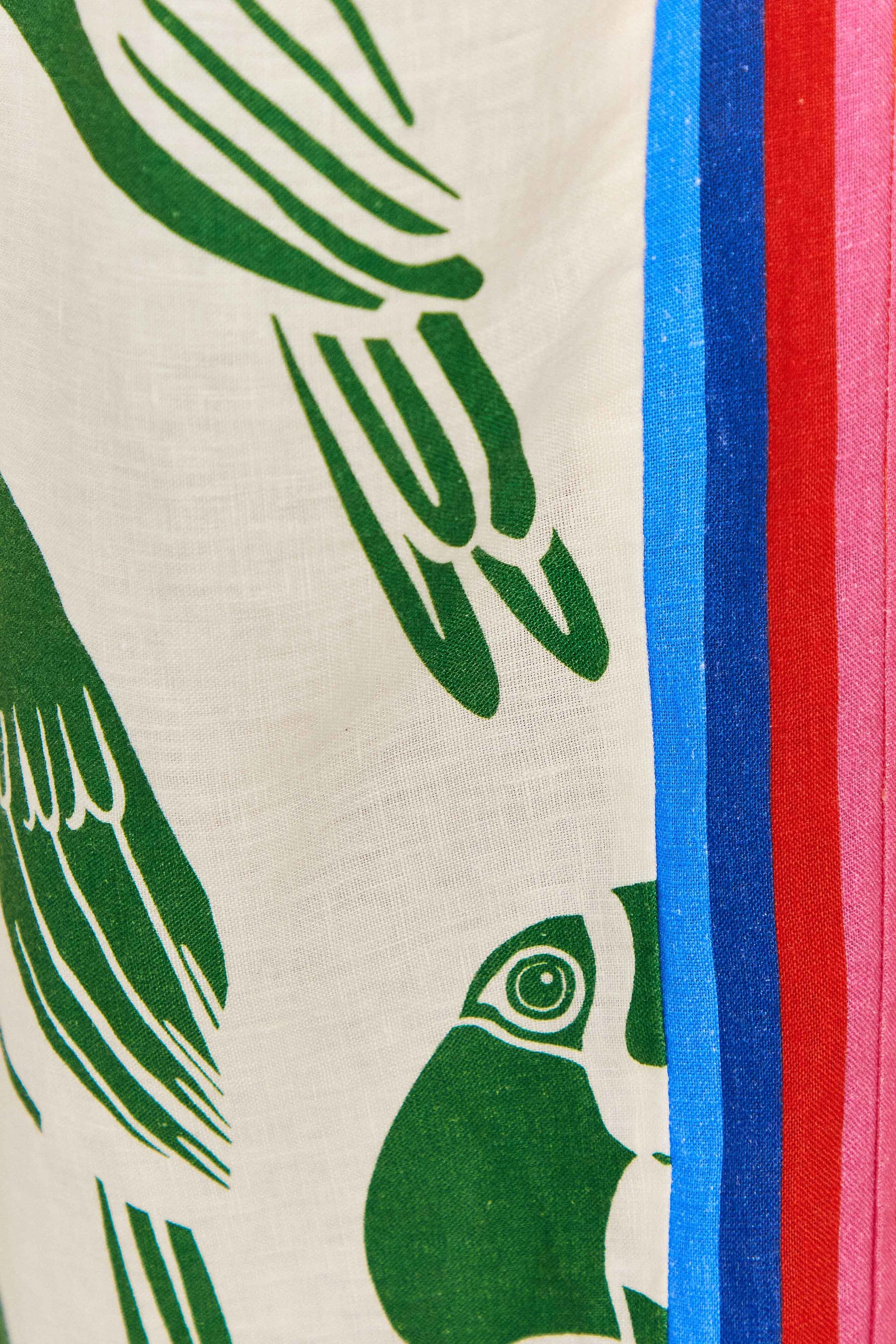 Farm Rio Off-White Rainbow Toucans Pants