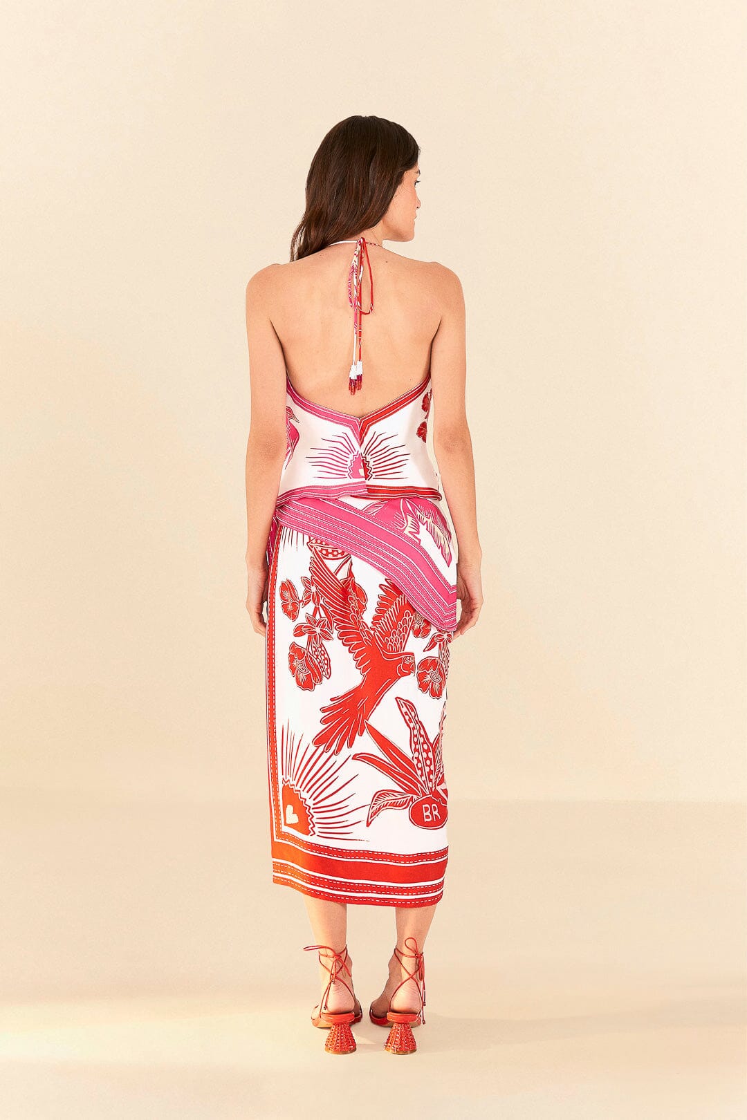 Farm Rio Tropical Dream Lenzing™ Ecovero™ ViscoseMidi Skirt