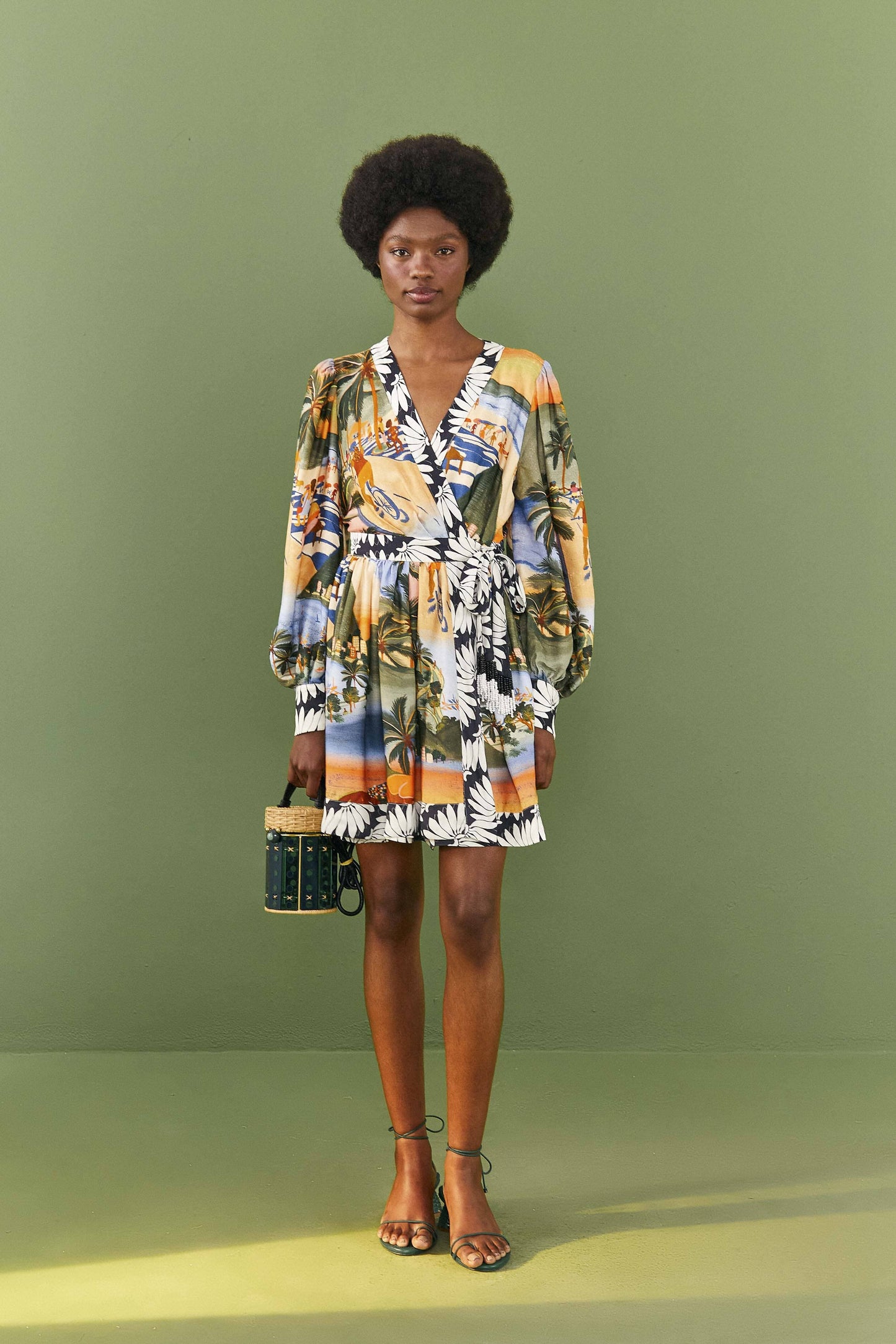 Farm Rio CariocaLenzing™ Ecovero™ Viscose Mini Dress