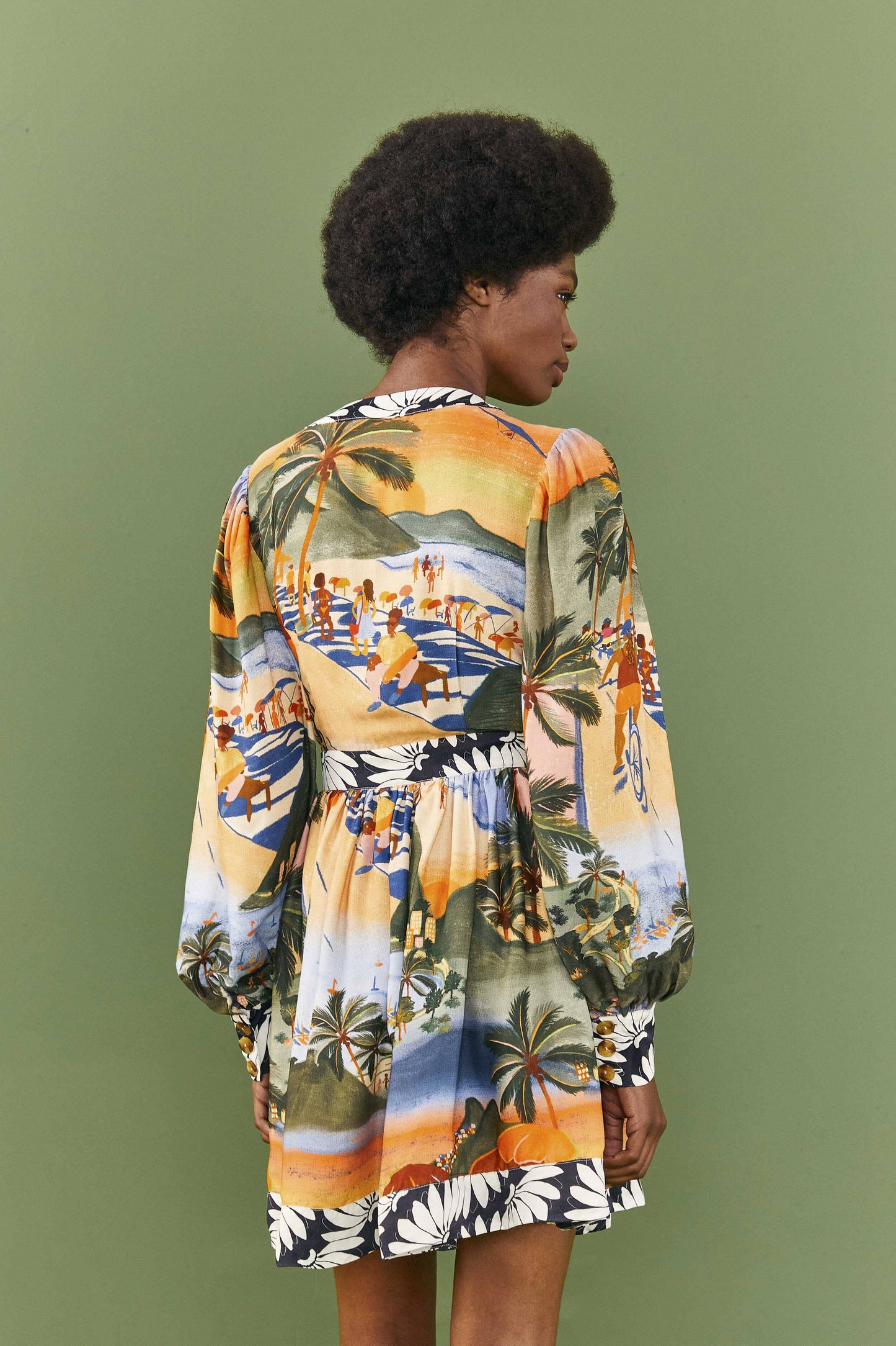 Farm Rio CariocaLenzing™ Ecovero™ Viscose Mini Dress