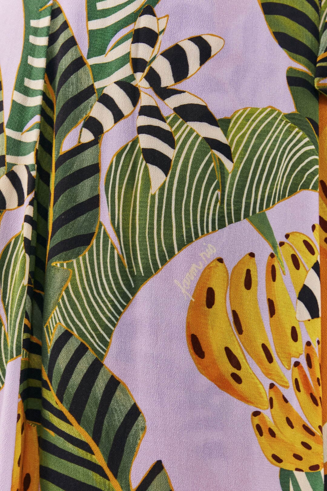  Mixed Striped Bananas Maxi Wrap Dress