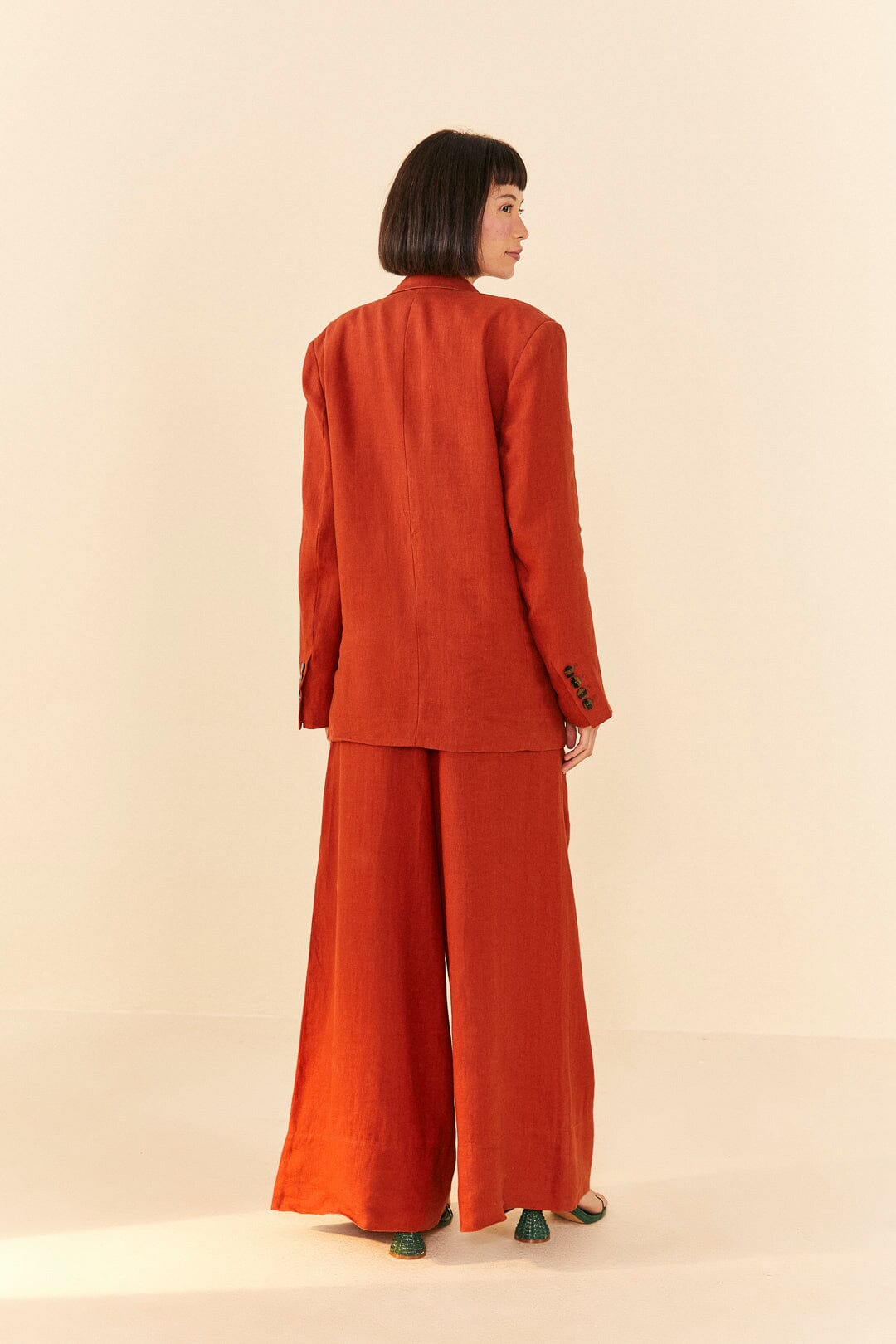Farm Rio Brown Blazer