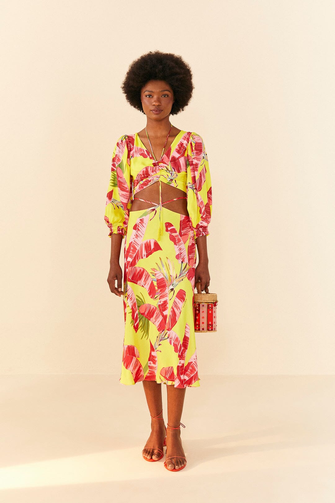 Farm Rio Lime Sweet Jungle Lenzing™ Ecovero™ Viscose Skirt