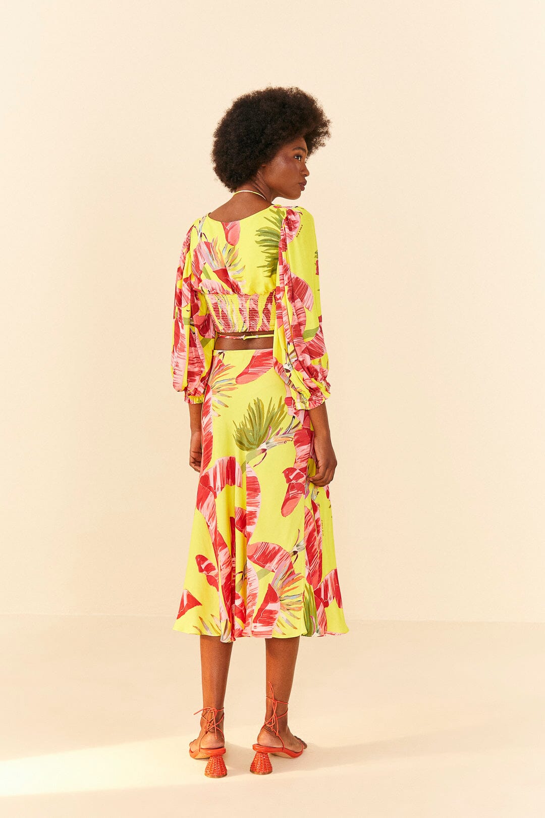 Farm Rio Lime Sweet Jungle Lenzing™ Ecovero™ Viscose Skirt