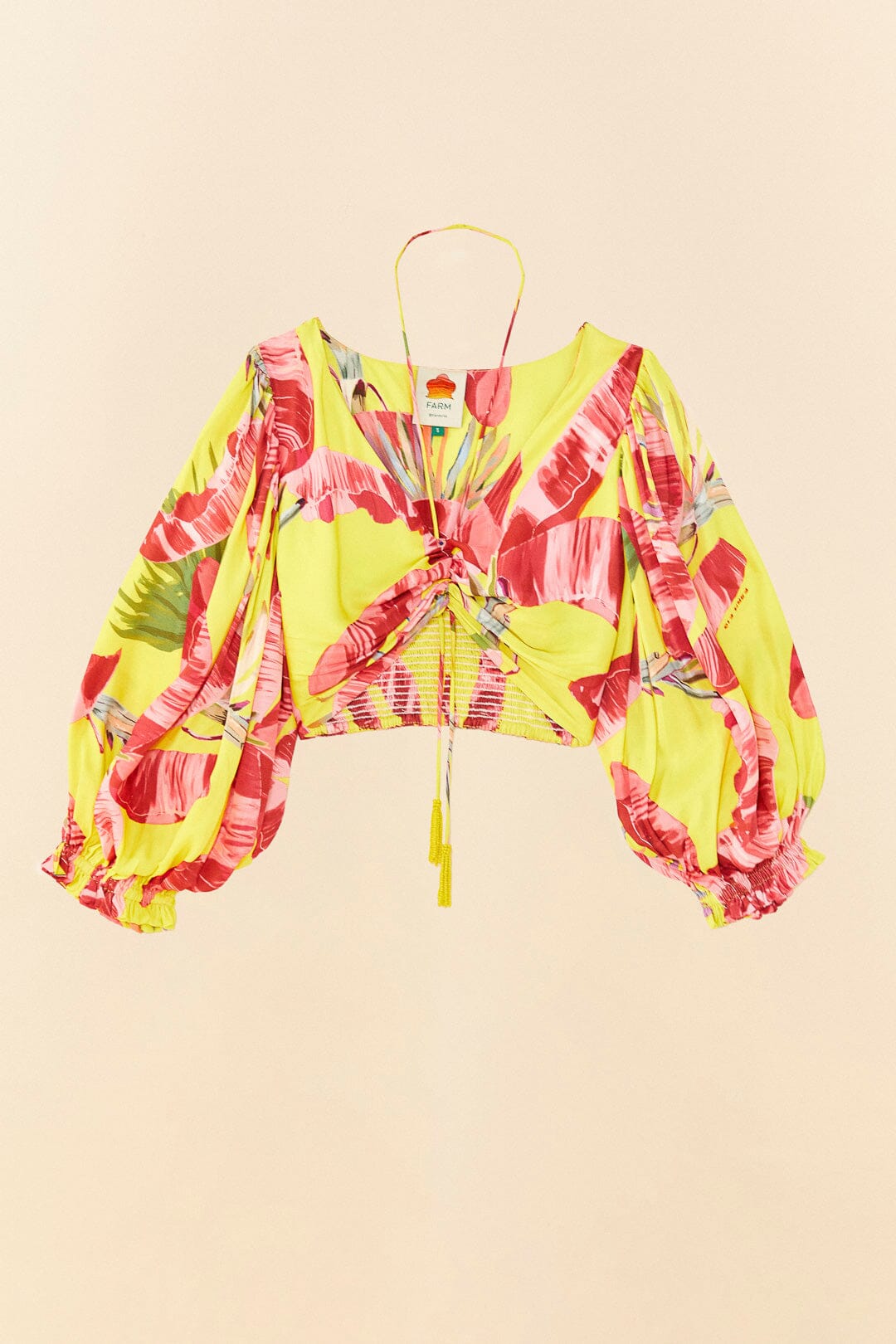 Farm Rio Lime Sweet JungleLenzing™ Ecovero™ Viscose Crop Top