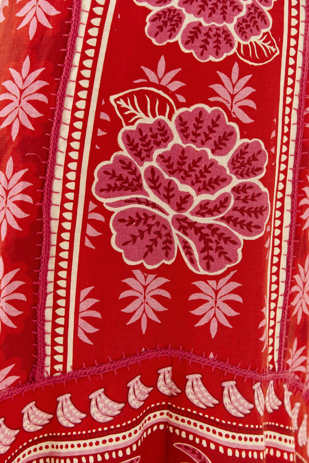 Farm Rio Red Summer Sunrise Maxi Dress