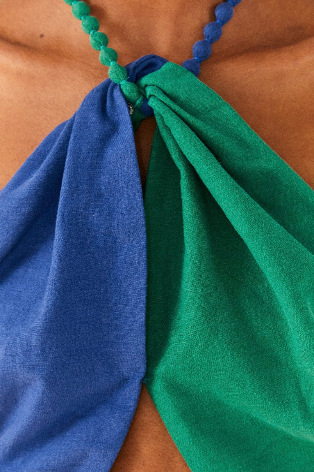 Farm Rio Blue And Green Crop Top