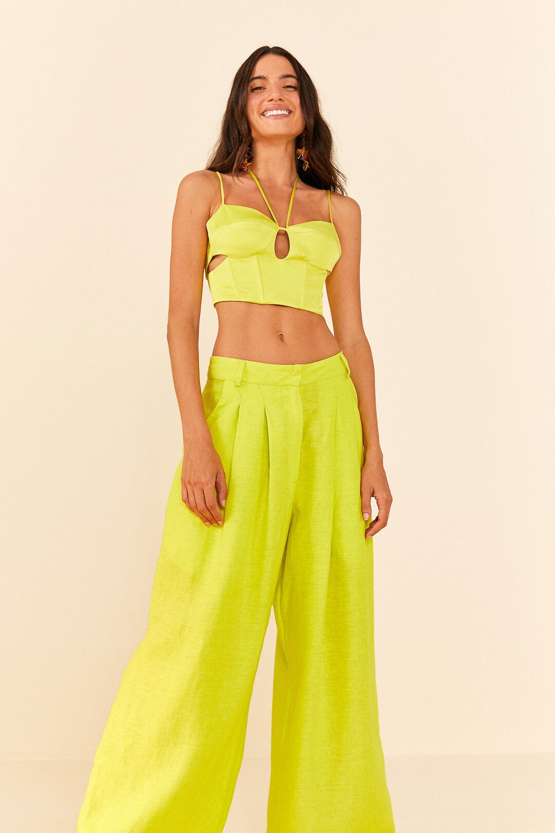 Farm Rio Lime Green Pants