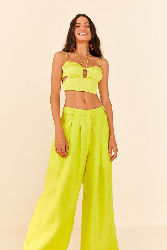 Farm Rio Lime Green Pants
