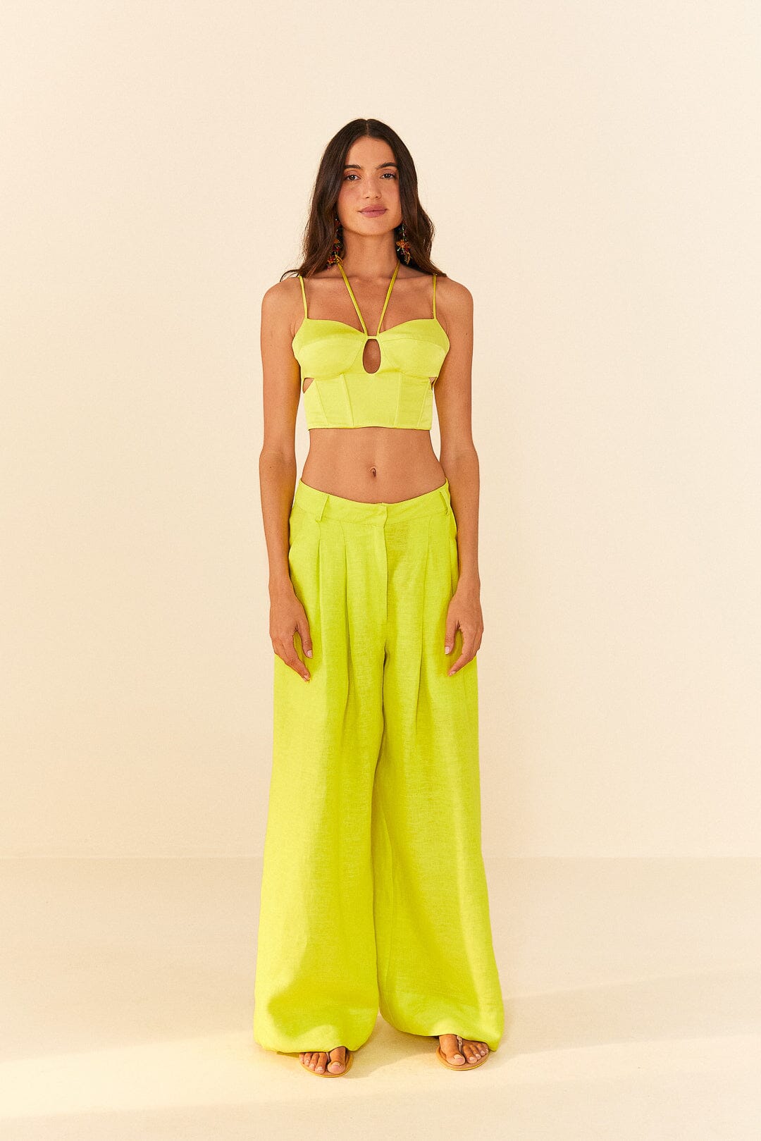 Farm Rio Lime Green Pants