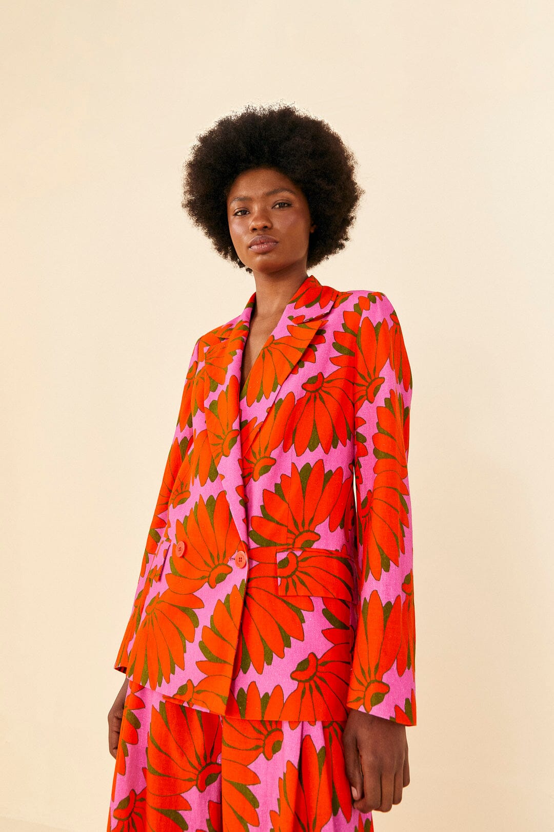 Farm Rio Pink Copacabana Blazer