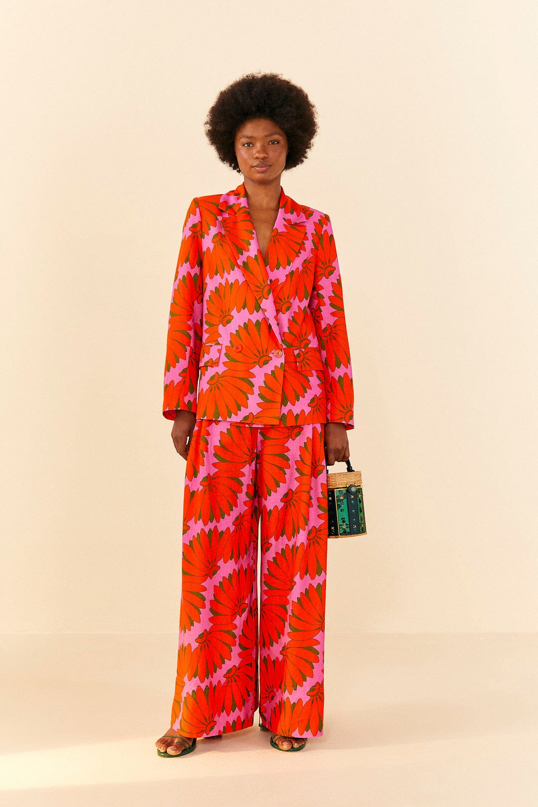 Farm Rio Pink Copacabana Blazer