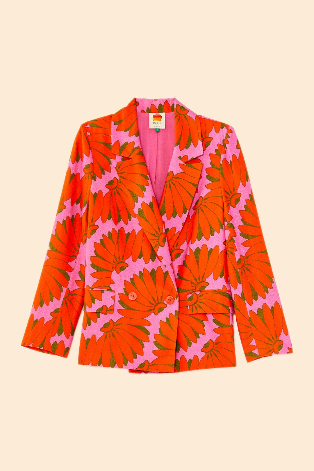Farm Rio Pink Copacabana Blazer