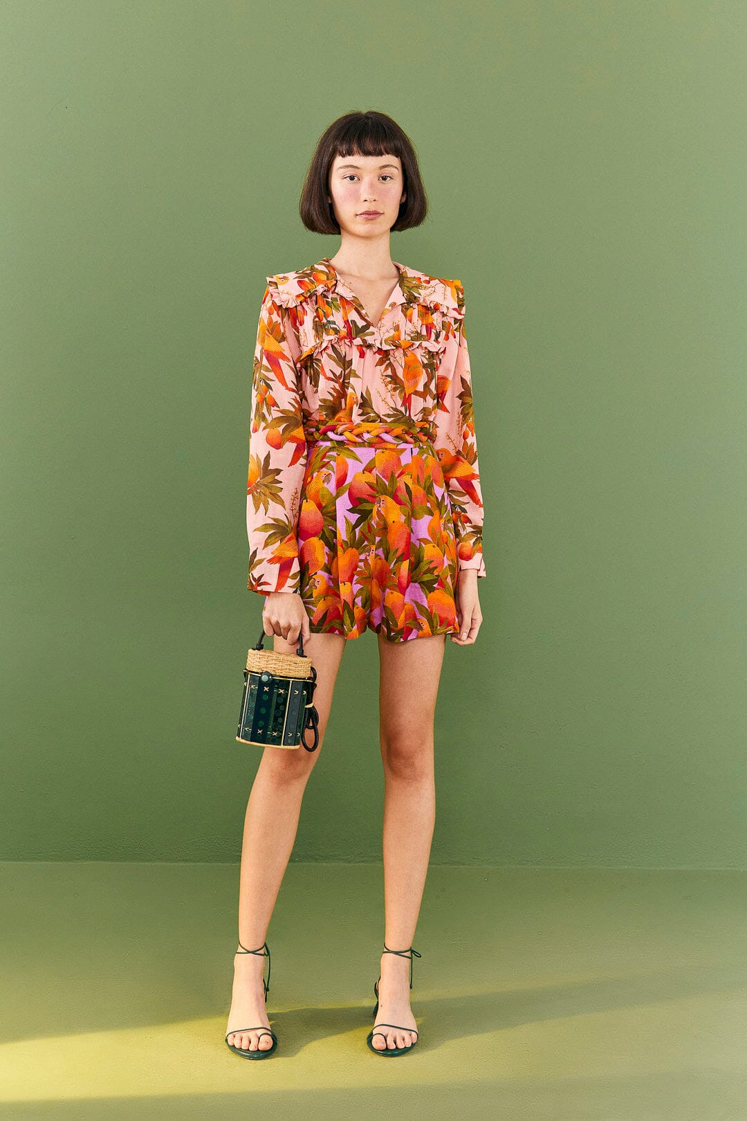 Farm Rio Pink Mango Trees Blouse