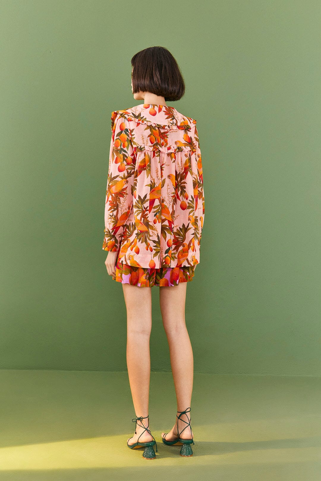 Farm Rio Pink Mango Trees Blouse