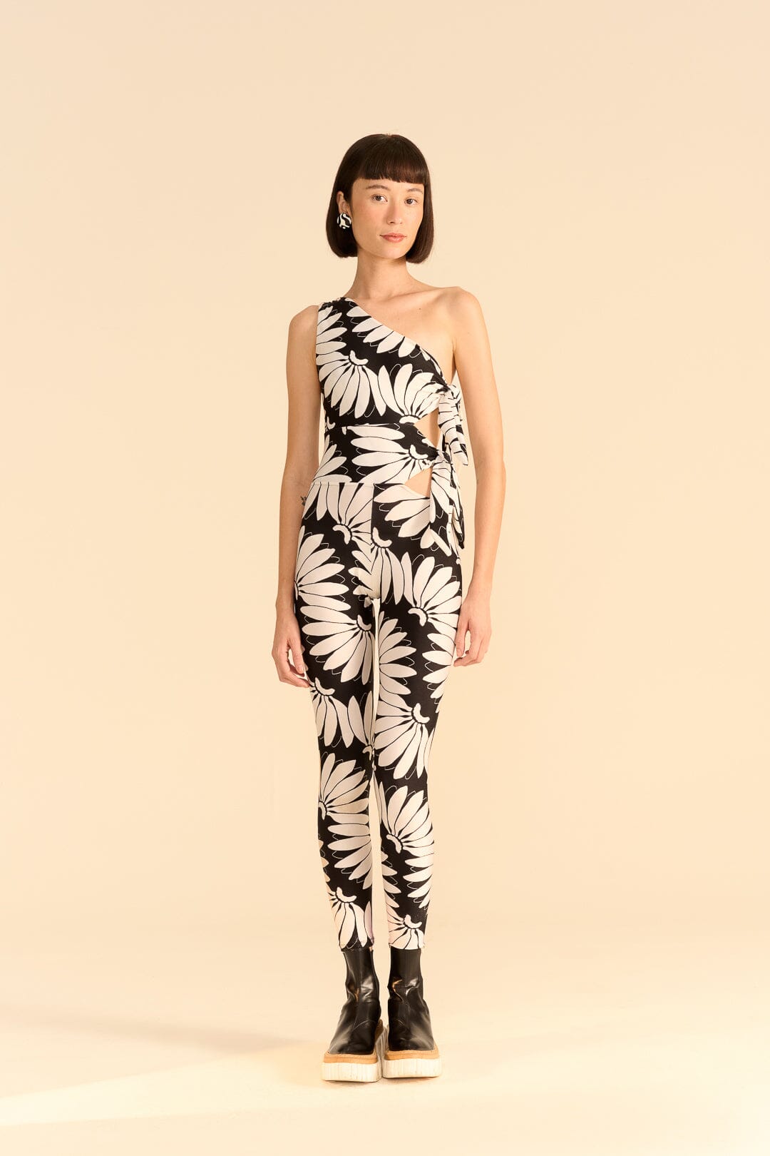 Farm Rio Black Copacabana Lycra Jumpsuit