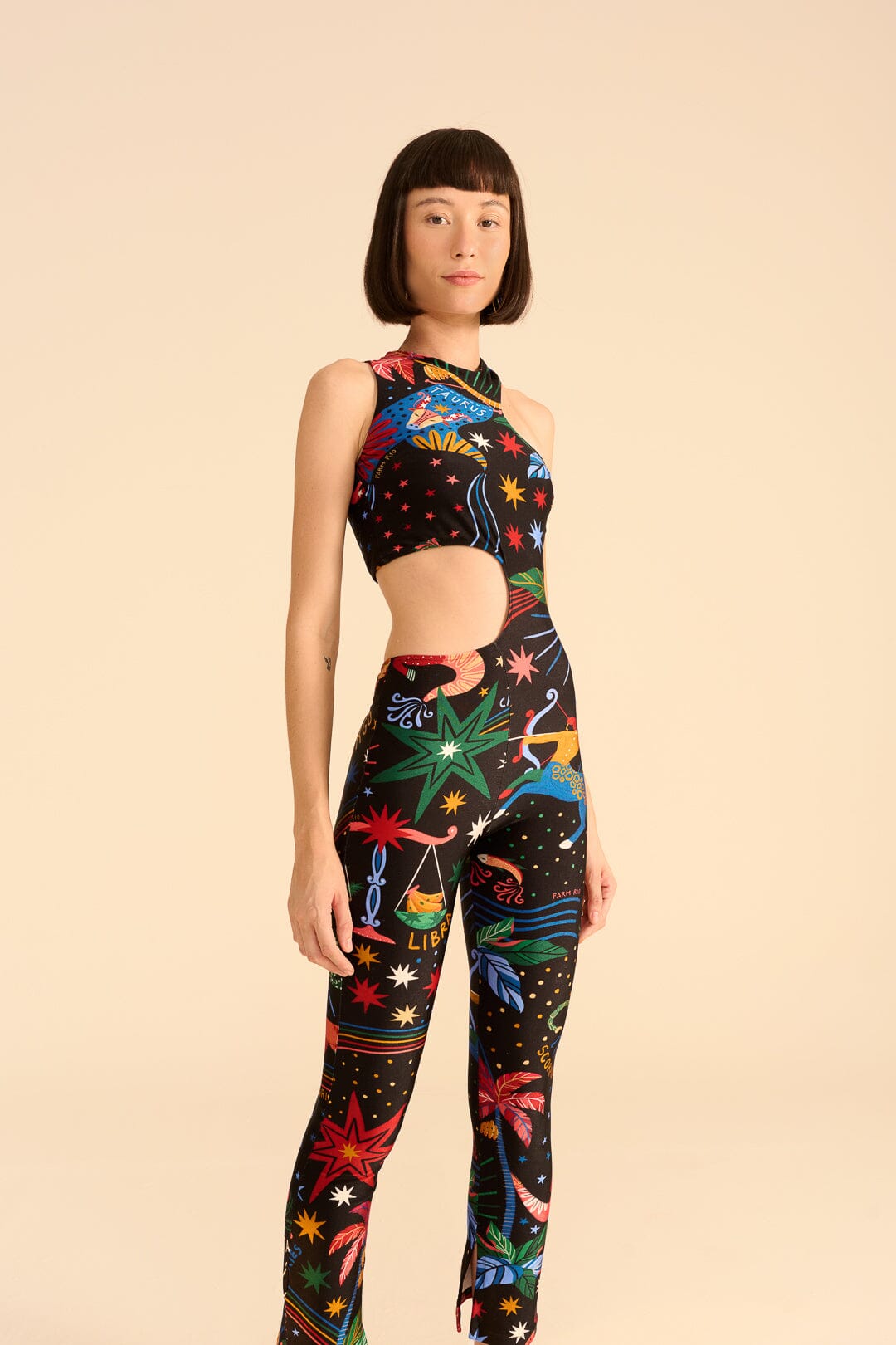 Farm Rio Zodiac Lycra Jumpsuit