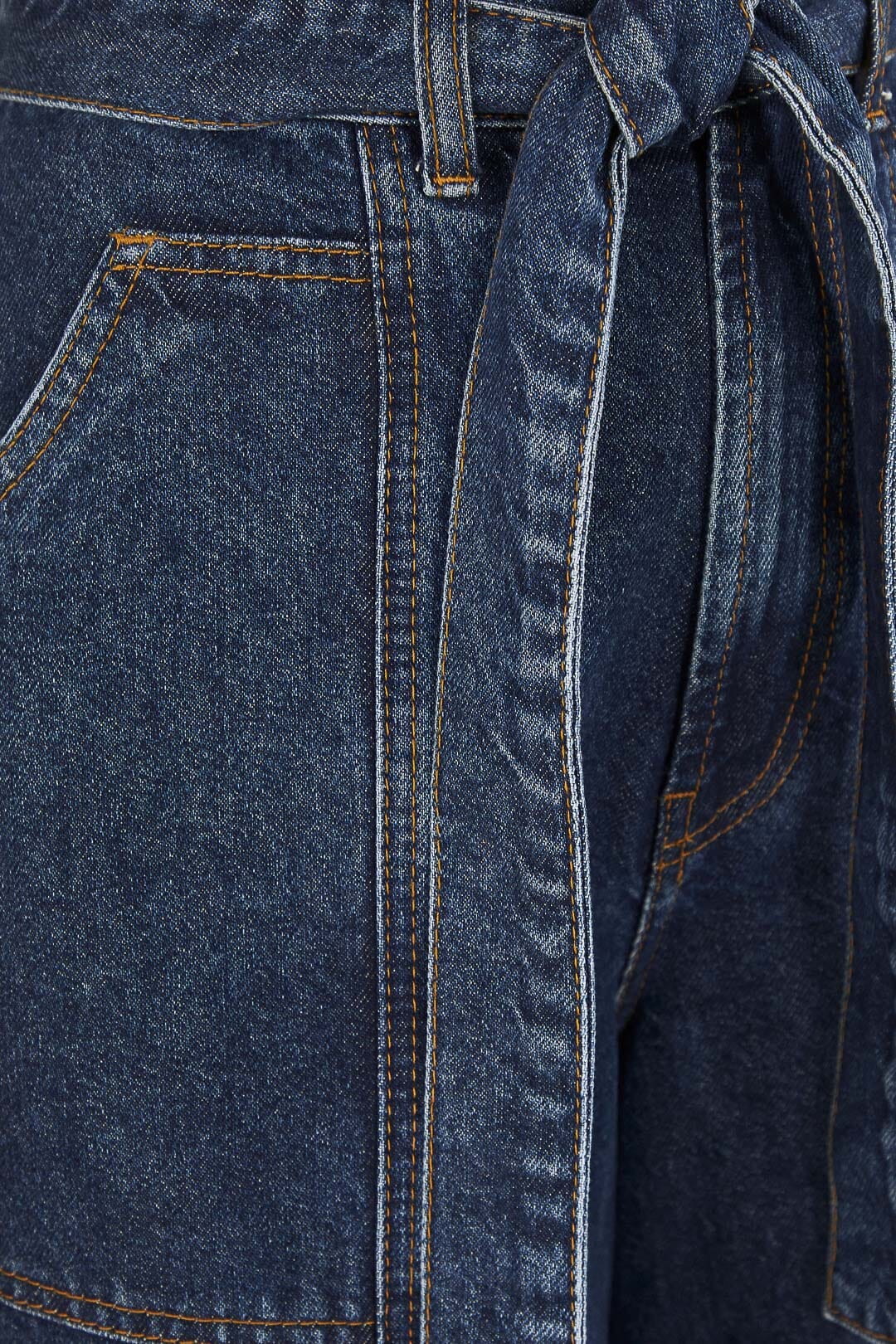 Farm Rio Dark Wash Wide Leg Denim Pants