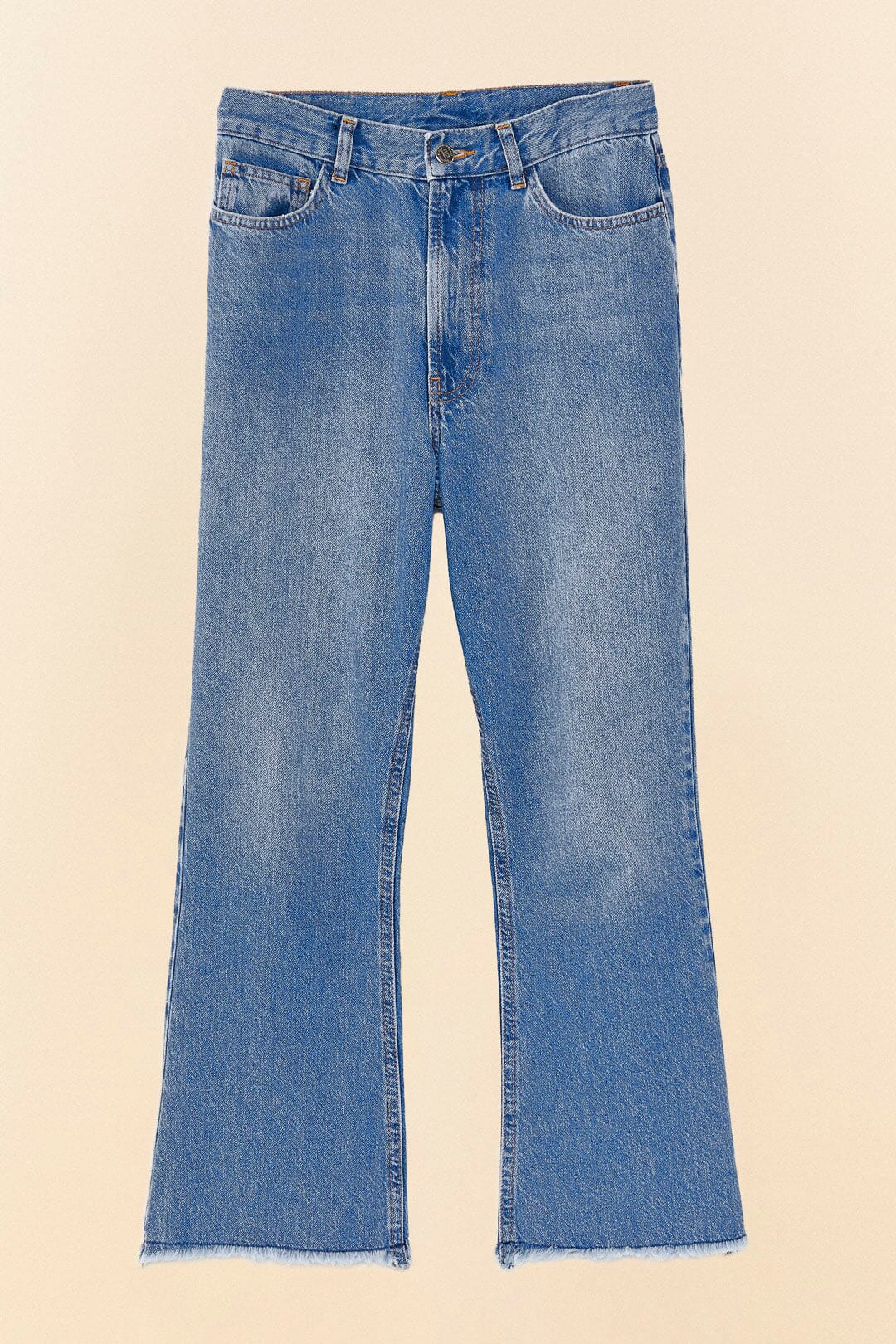 Farm Rio Light Wash Carrot Denim Pants