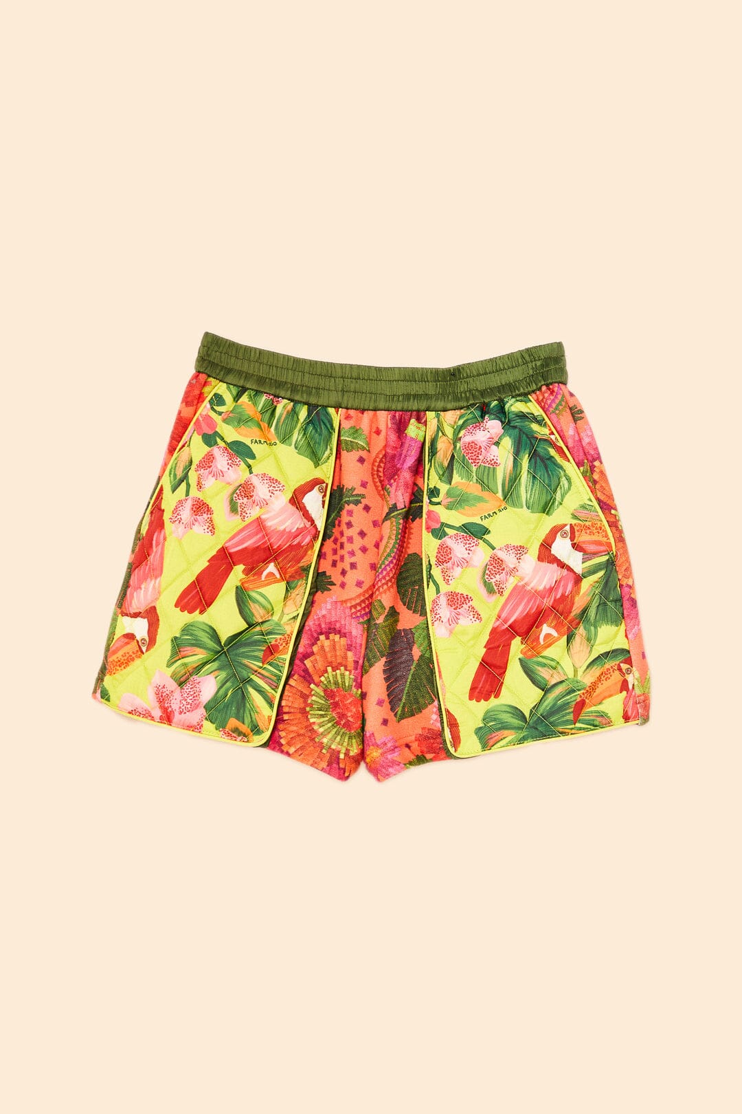 Farm Rio Orange Blooming GardenSweatshorts