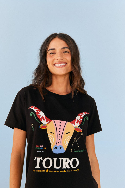 Farm Rio Taurus Zodiac Organic Cotton T-Shirt
