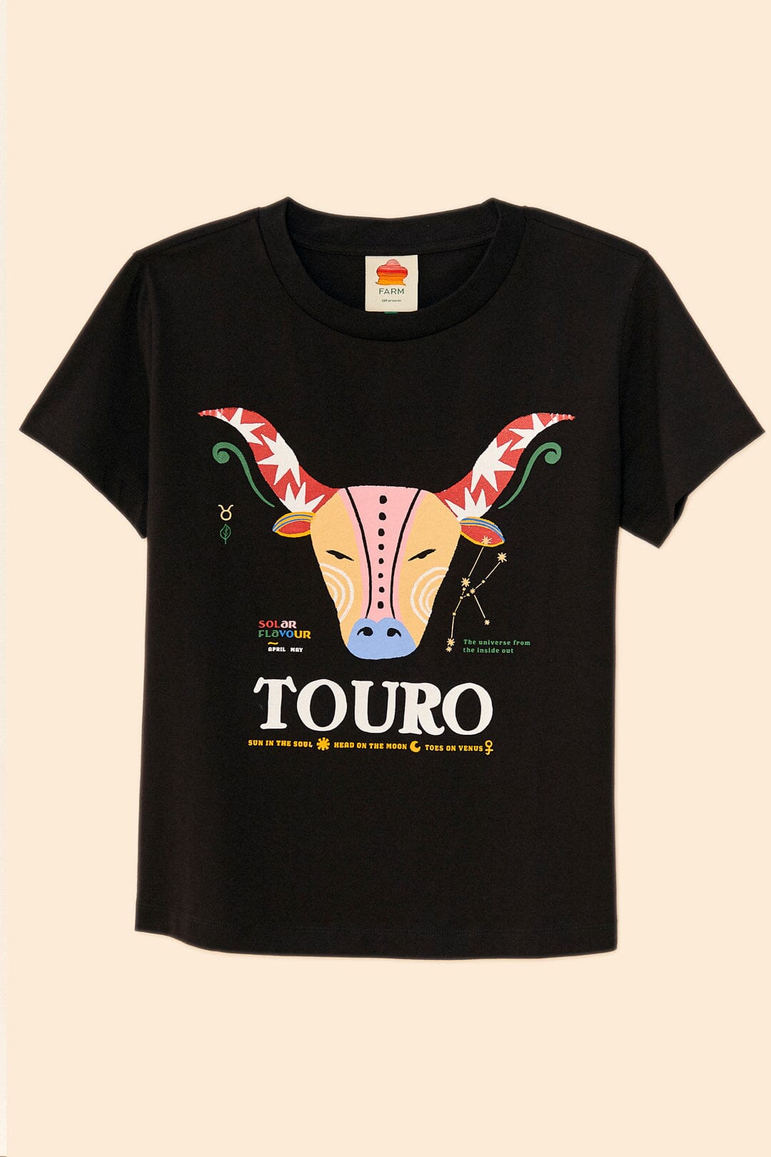 Farm Rio Taurus Zodiac Organic Cotton T-Shirt