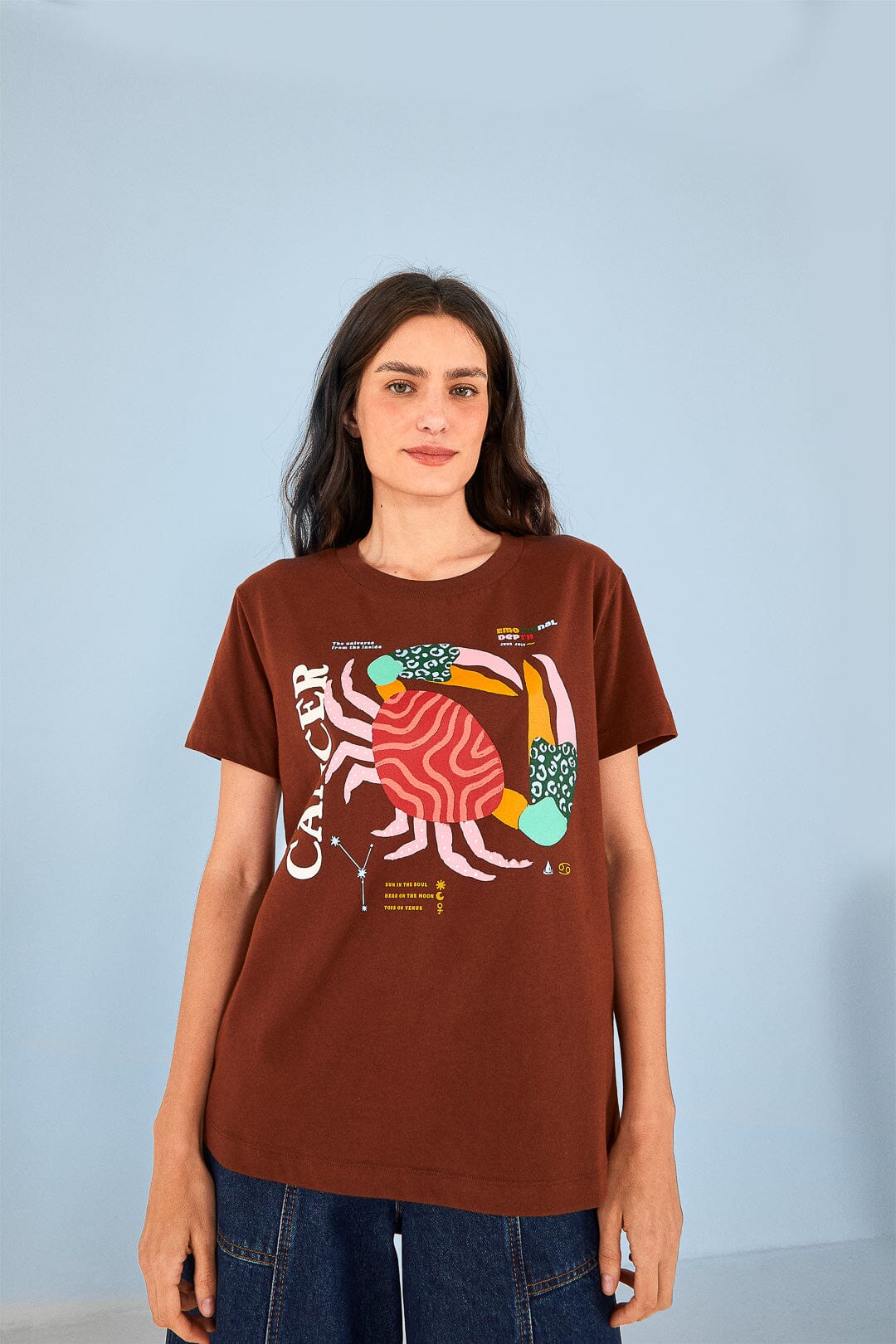 Farm Rio Cancer Zodiac Organic Cotton T-Shirt