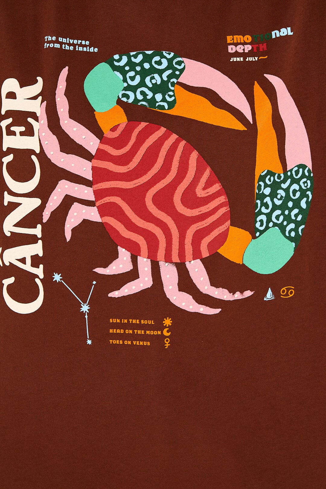 Farm Rio Cancer Zodiac Organic Cotton T-Shirt