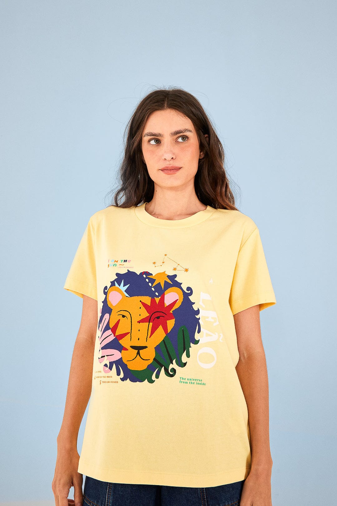 Farm Rio Leo Zodiac Organic Cotton T-Shirt